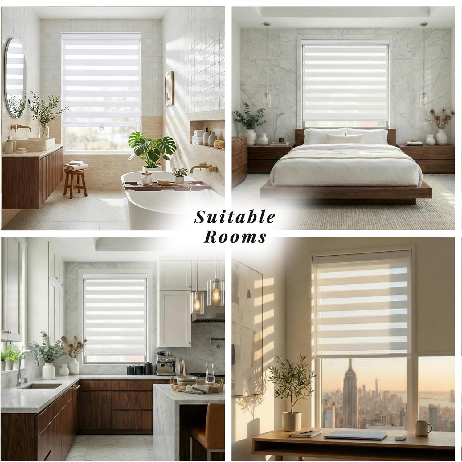 ShadesU Zebra Window Shade 62\