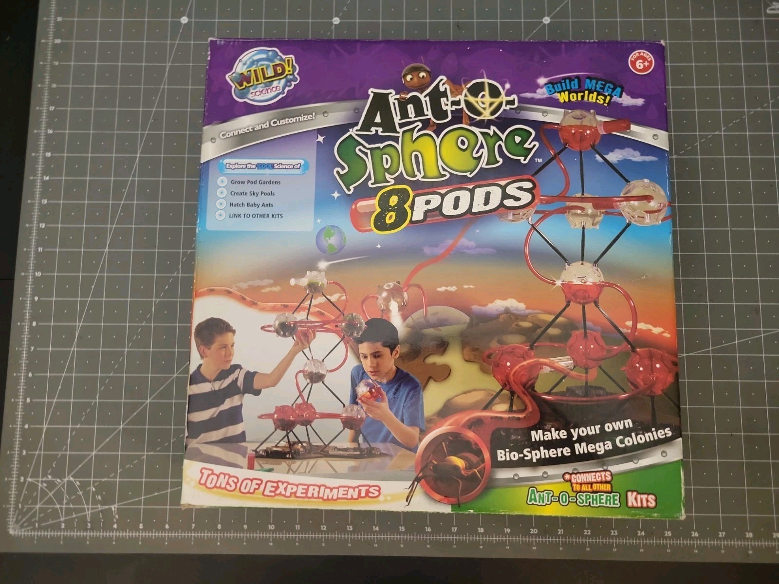 Ant-o-Sphere 8 Pod Ant Home Nature Science Connects Other Habitats Open Box