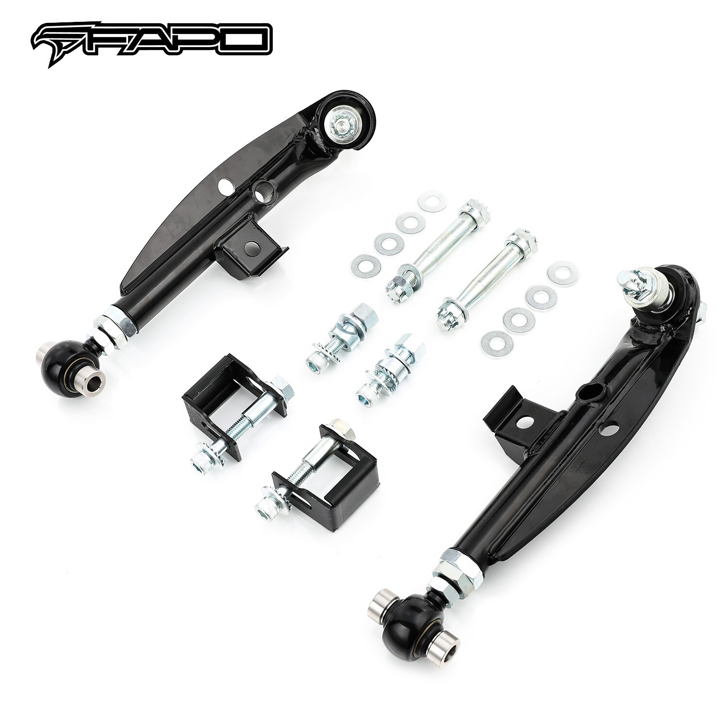 FAPO Black Front Adjustable Lower Control Arm kit for Nissan S13 S14 S15 240SX