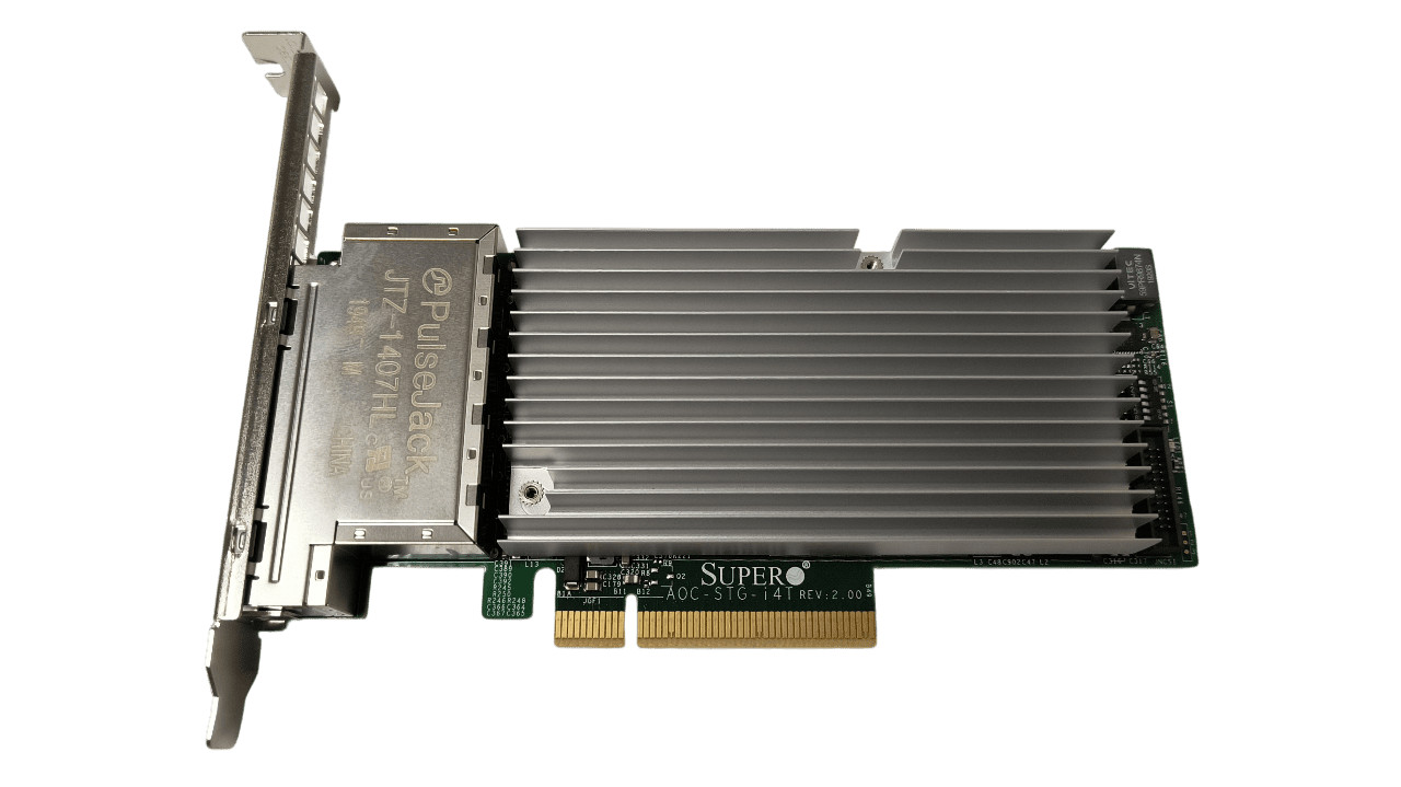 Supermicro AOC-STG-i4T Quad Port 10Gb RJ-45 Network Adapter Full Height