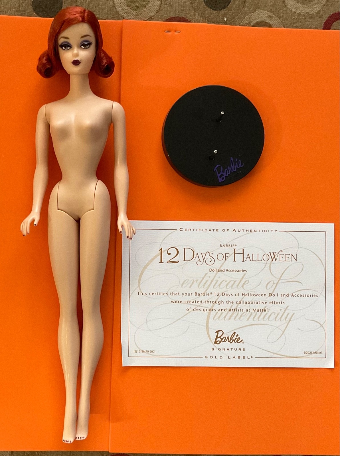Barbie Signature Bill Greening  12 Days Of Halloween Barbie Nude Doll