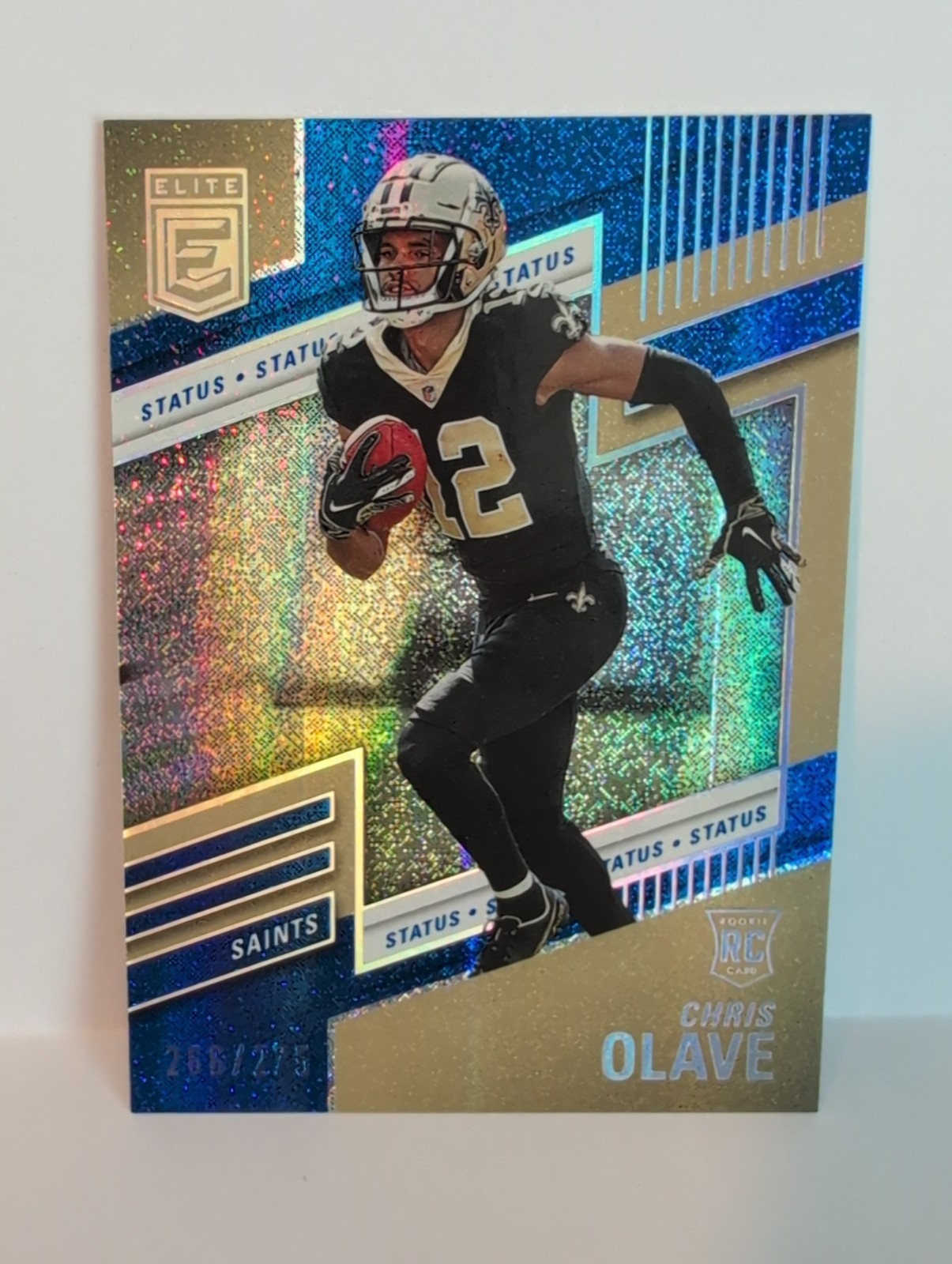 2022 Panini Donruss Elite #122 Chris Olave Rookie Status Sparkle 266/275 2022 Panini Donruss Elite #122 Chris Olave Rookie Status Sparkle 266/275