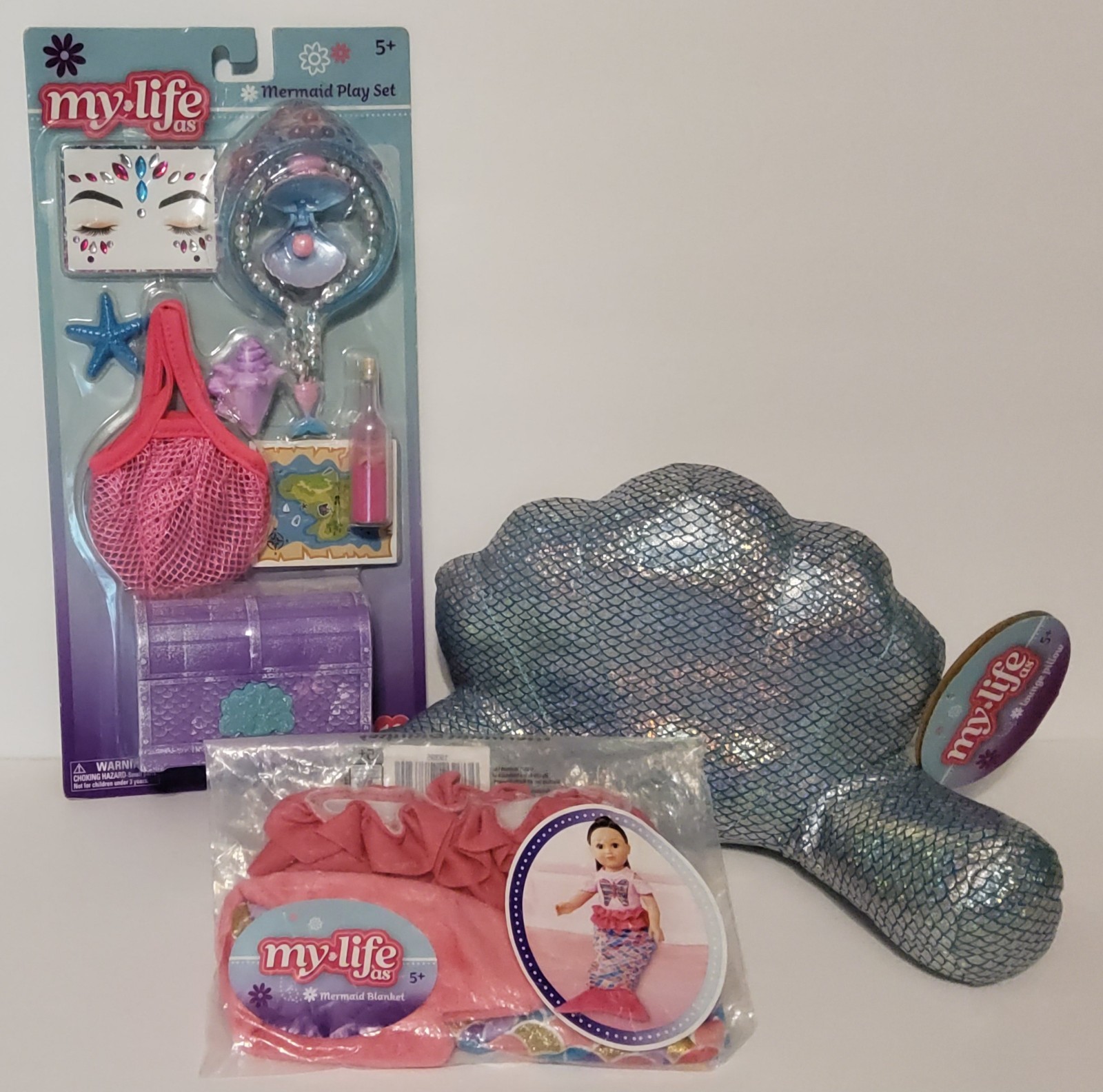 My Life As Mermaid Lot - Accessories Set, Lounge Pillow & Blanket for 18\