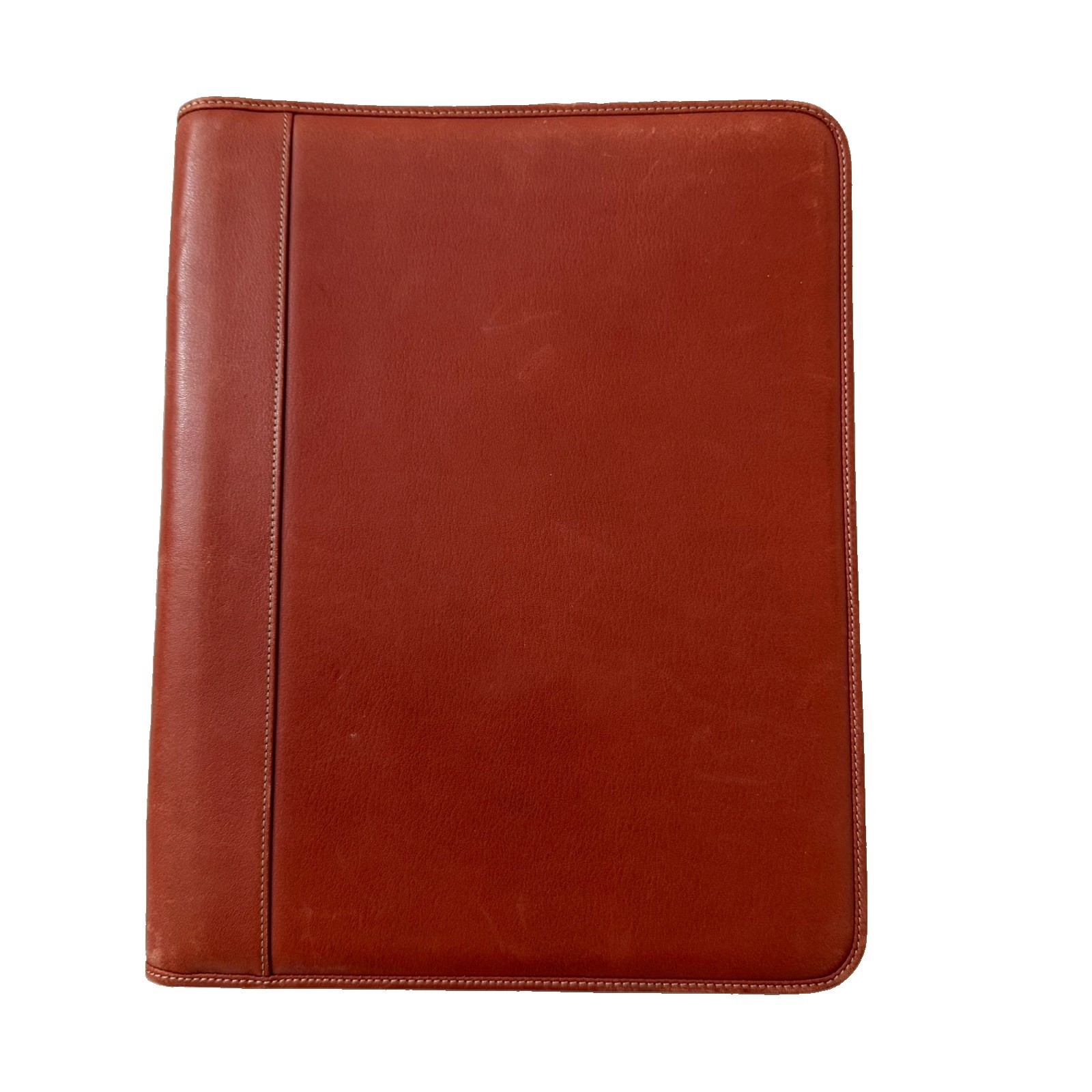 Vintage Coach Red Leather Portfolio Folder Organizer Planner Notepad Padfolio