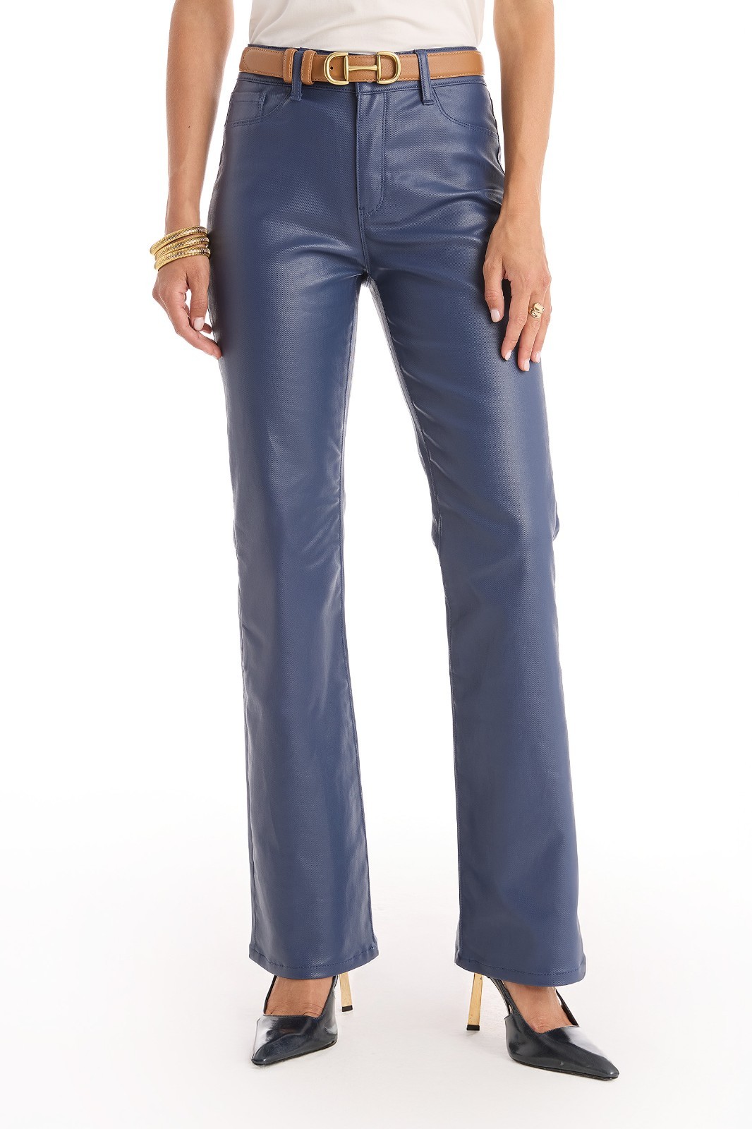 Aria Coated Flare Jean Sapphire Classic and Petite  THE NOLI SHOP