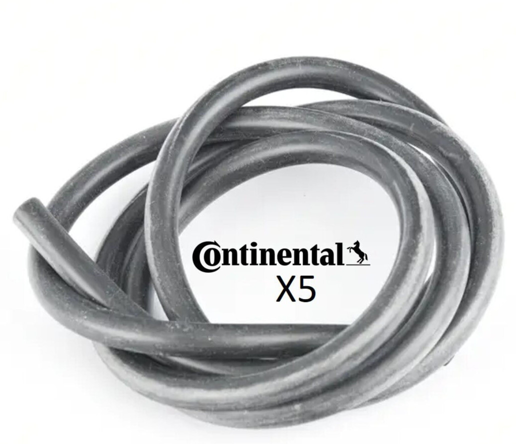 (5) Meters Vacuum Line Hose Black Silicone 3.5 x 7.5mm for BMW 67-11 CONTINENTAL