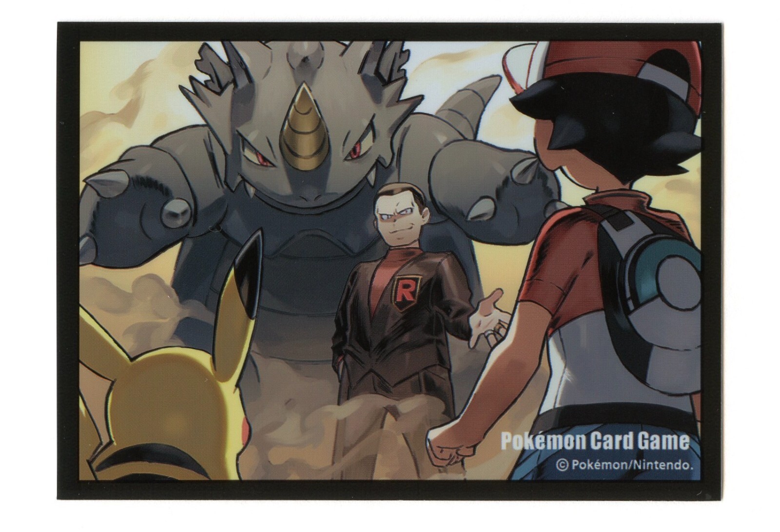 Ash & Pikachu VS Giovanni Individual Card Sleeve Pokemon Center Japan Original