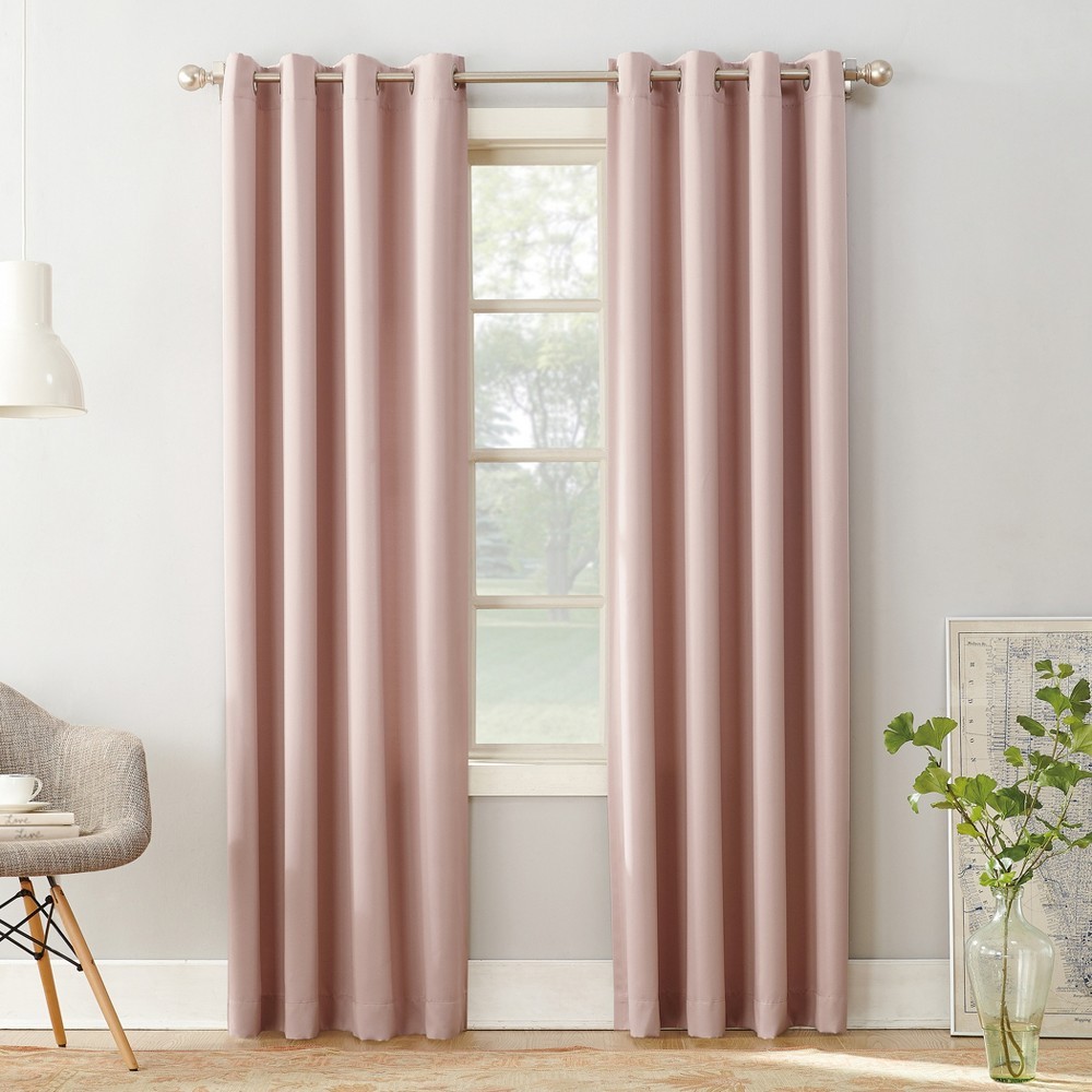 Sun Zero Seymour Room Darkening Grommet Curtain Panel