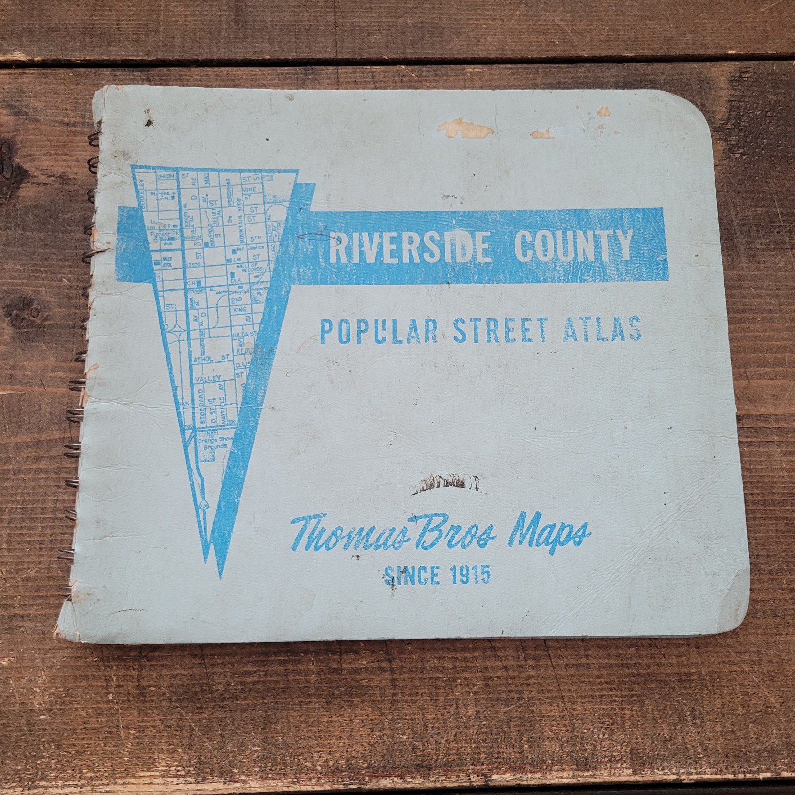 Rare Vtg 1977-78 Thomas Bros Maps Riverside County California Street Guide Book