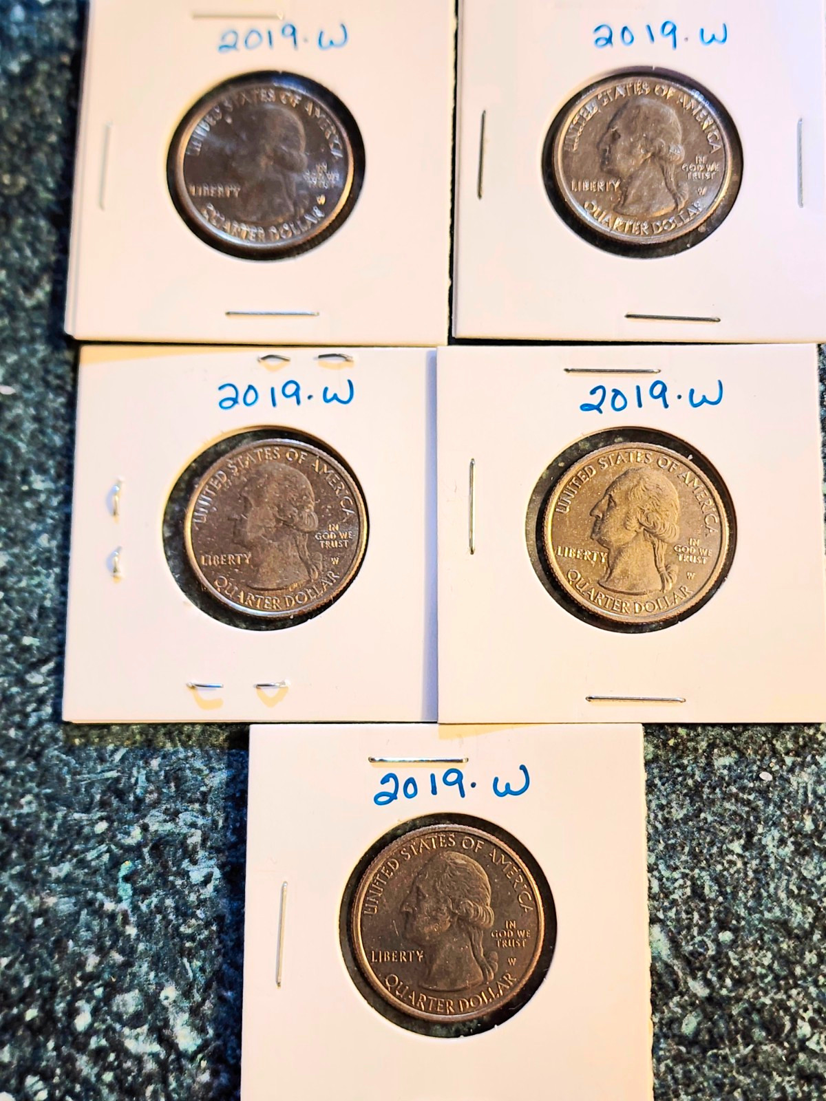 2019-2020 W West Point America the Beautiful Quarters 10 Coin Lot 25C 2019-2020 W West Point America the Beautiful Quarters 10 Coin Lot 25C