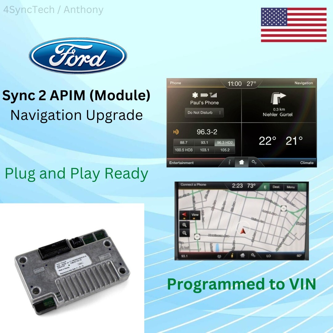 OEM Ford Lincoln Sync 2 Receiver Module APIM With NAVIGATION (Programmed to VIN)
