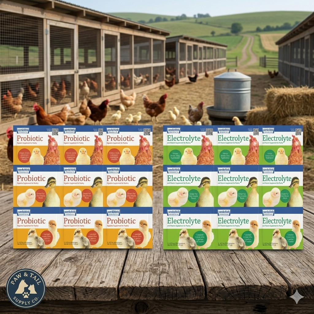 Sav-A-Chick Electrolyte Vitamin & Probiotic Poultry Health Packets 18PK Bundle