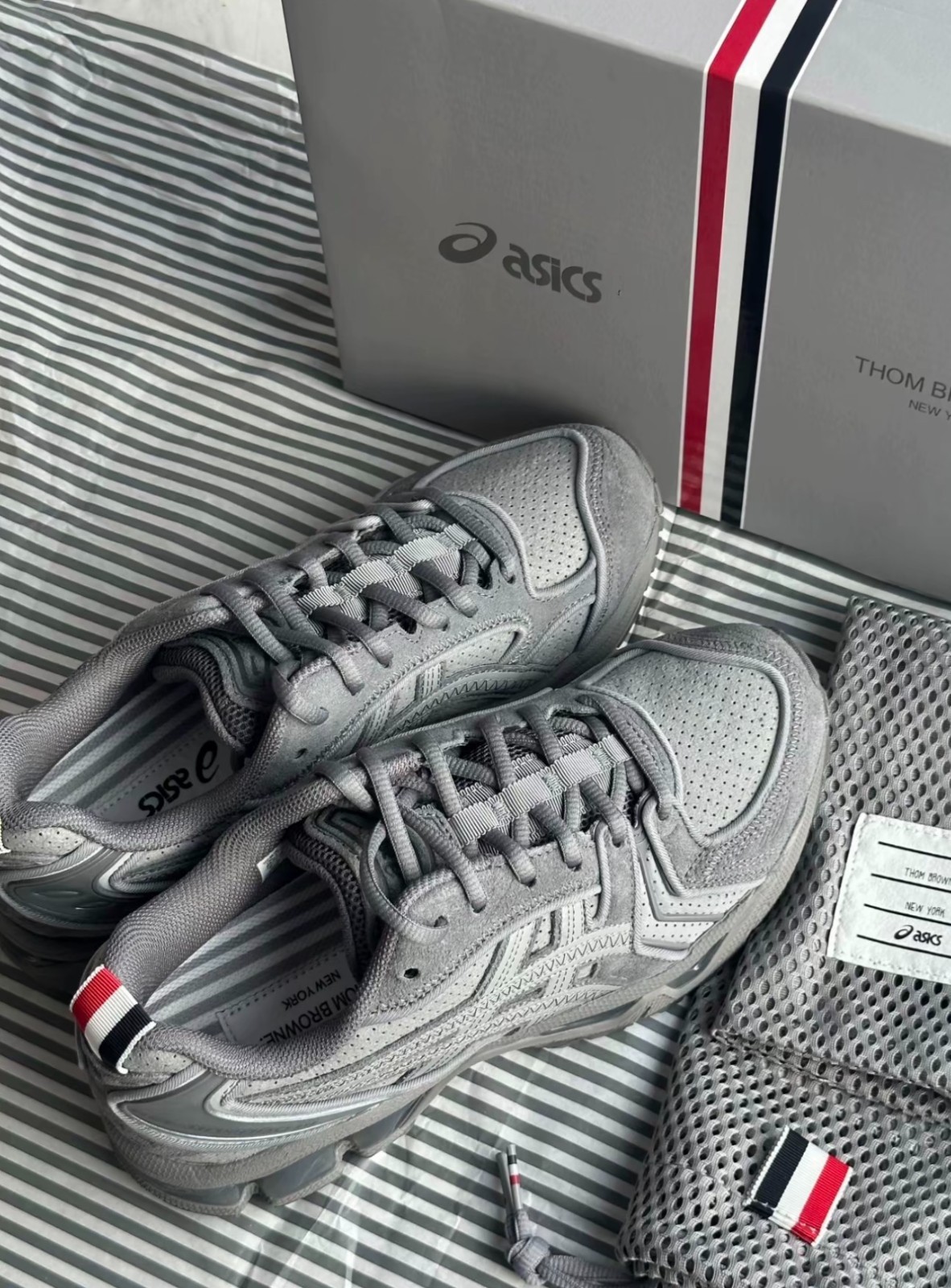 🌺 1203B110-020 Thom Browne Asics Gel Kayano 14 Tonal Grey Gel Men's Shoes