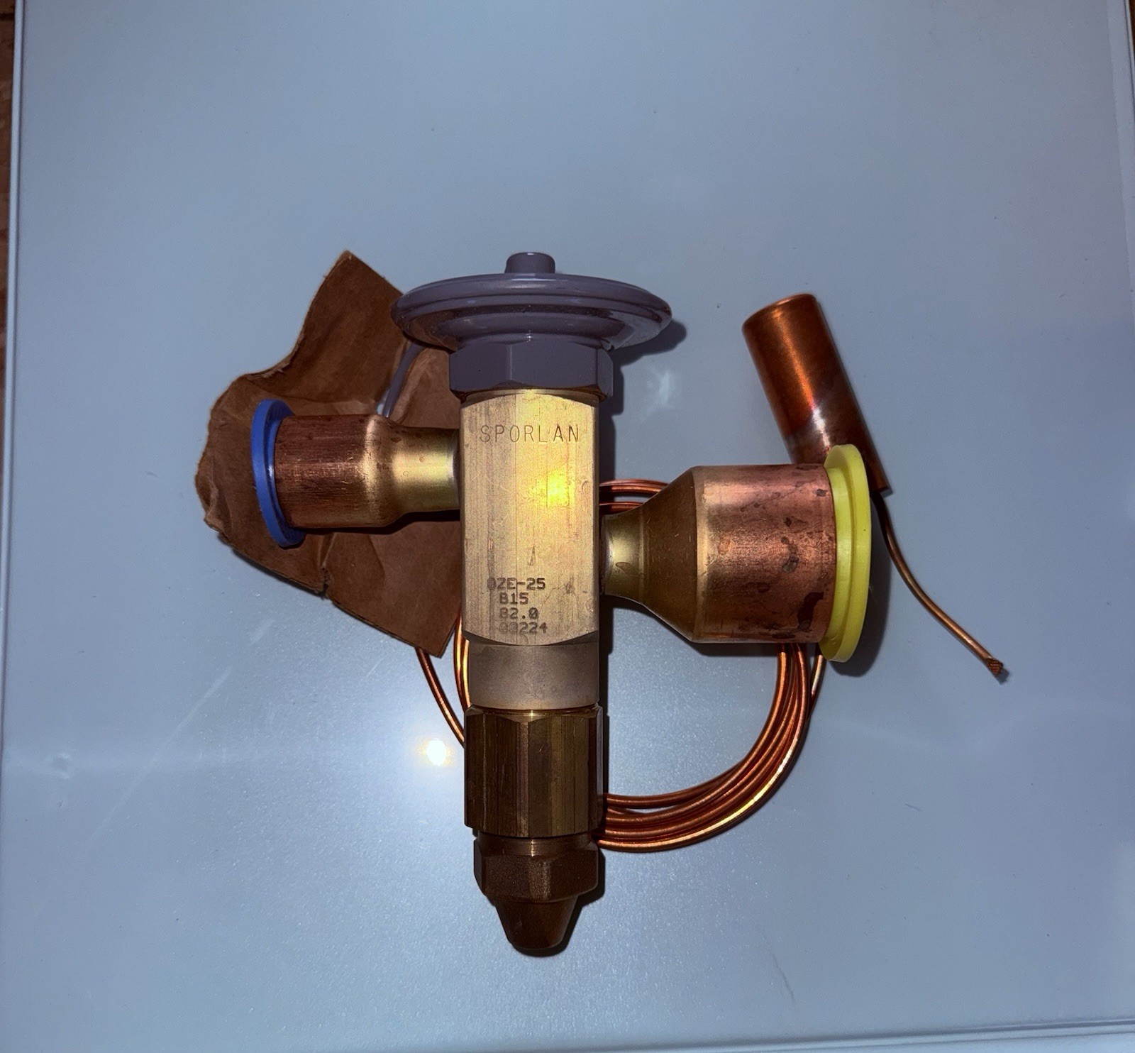 Sporlan OZE-25-GA-B15 Expansion Valve for Air Conditioning, Brass Copper
