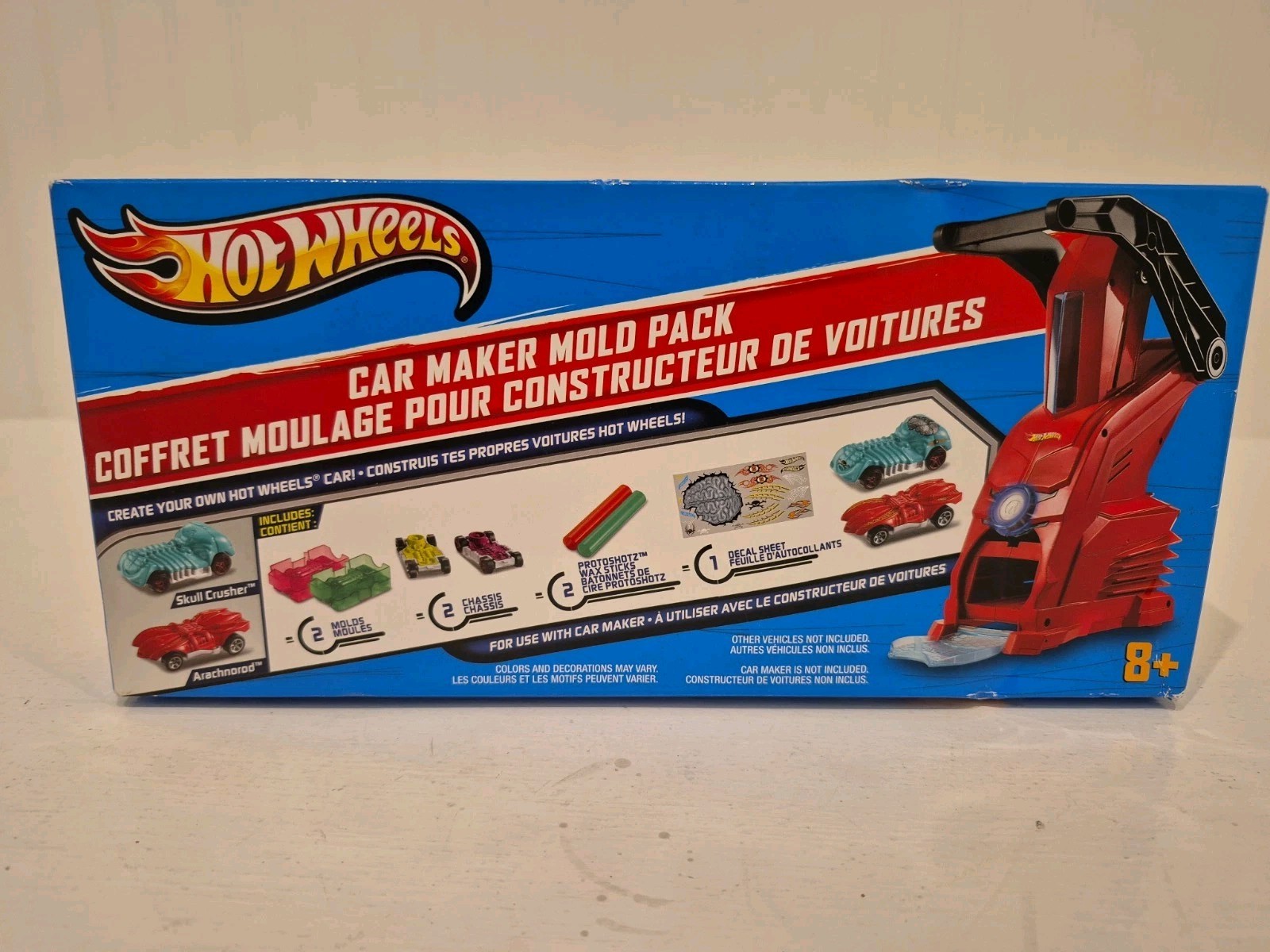 NEW Sealed 2012 Hot Wheels Car Maker Mold Pack  Skull Crusher Arachnorod VHTF