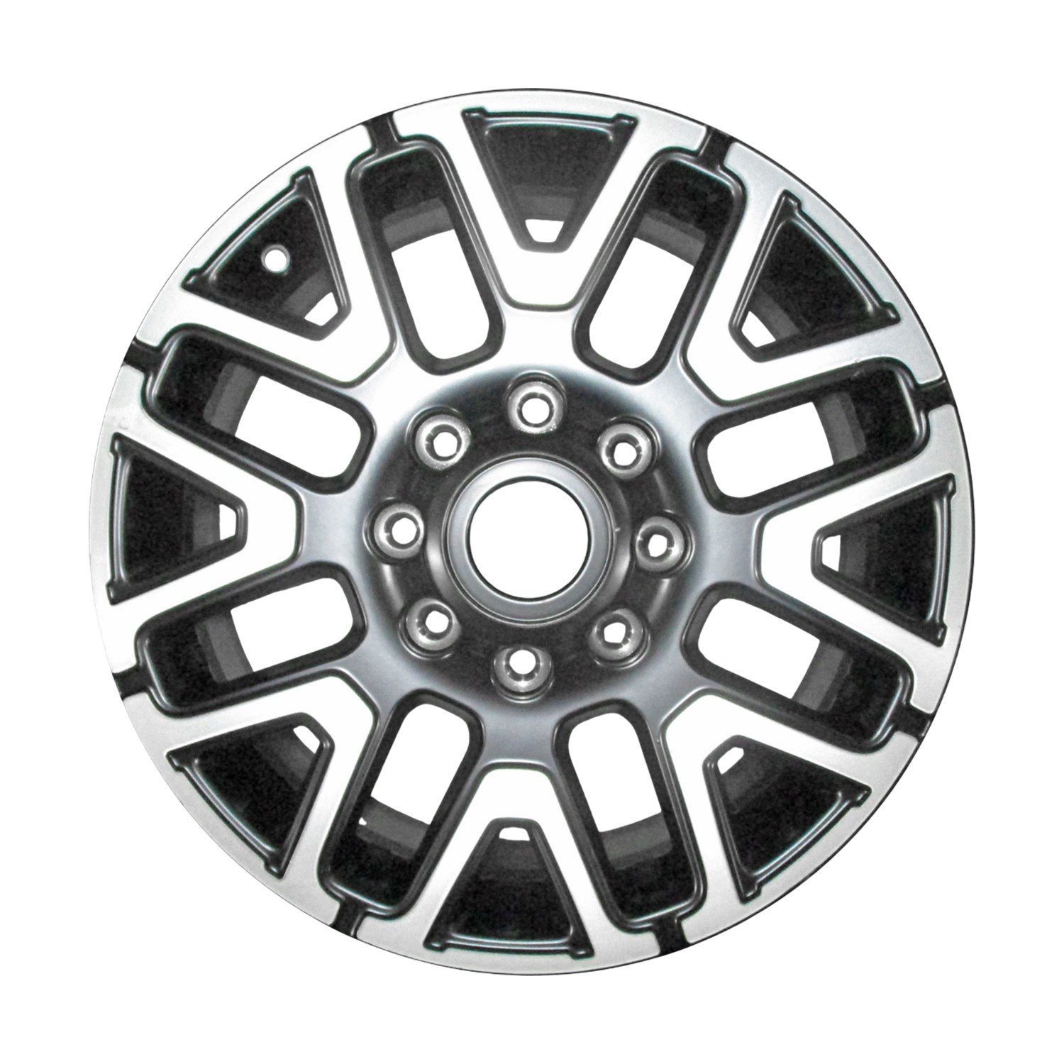 Refurbished Machined and Painted Matte-Black Aluminum Wheel 20 x 8