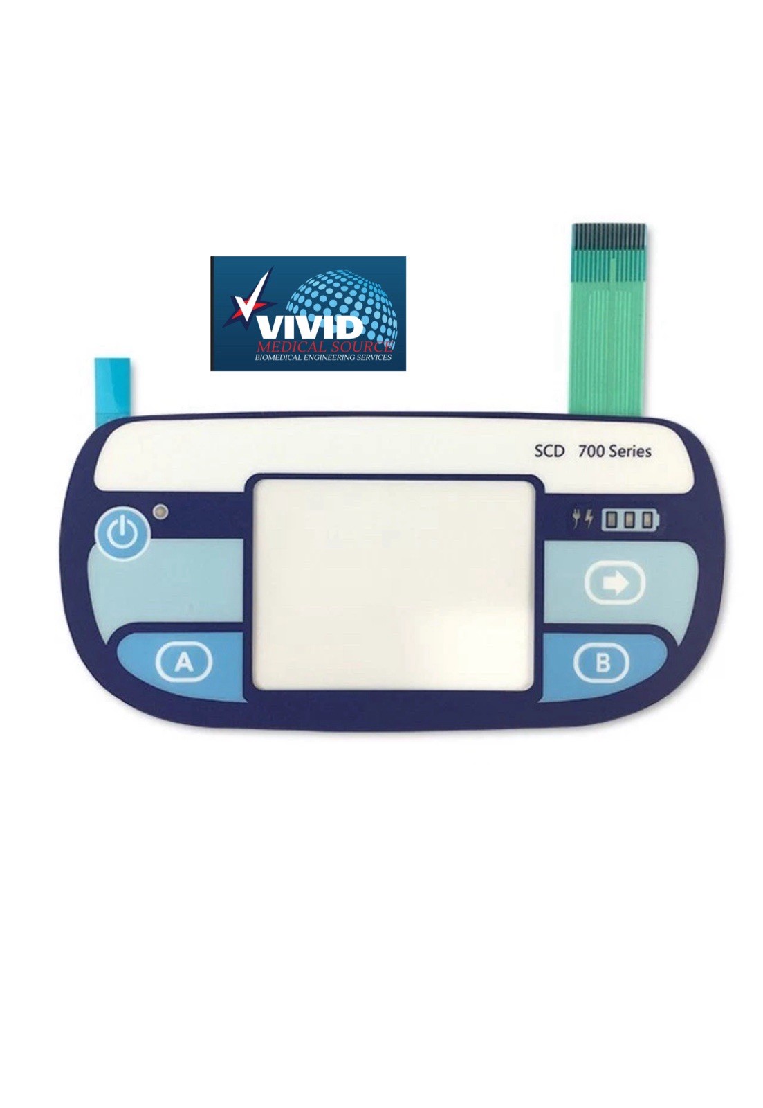 Membrane Switch Pane compatible for COVIDIEN Kendall SCD 700 Membrane Switch Pane compatible for COVIDIEN Kendall SCD 700