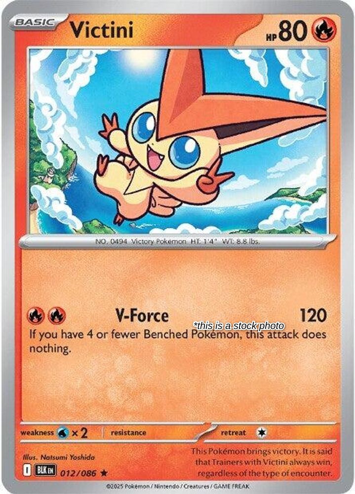 Victini Holofoil [BLK - 012/086]Rare-NM
