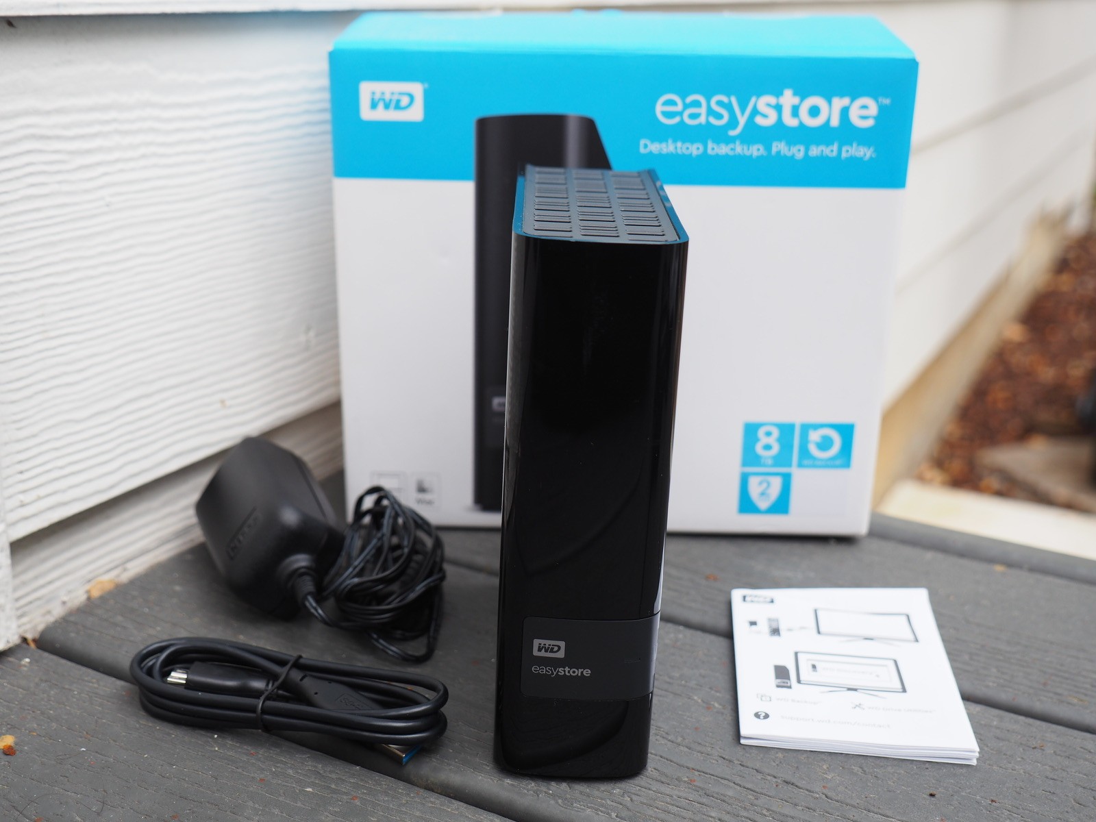 WD Easystore 8TB Desktop External Hard Drive USB 3.0 In Box Tested Works