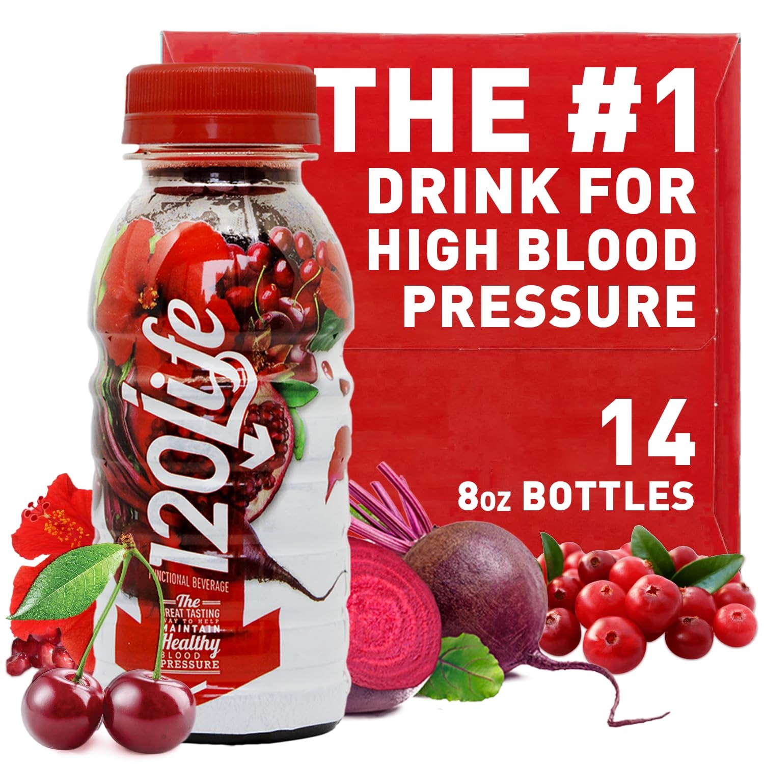 120/Life Blood Pressure Support, Beet Root Juice, Pomegranate Extract, Cranberry