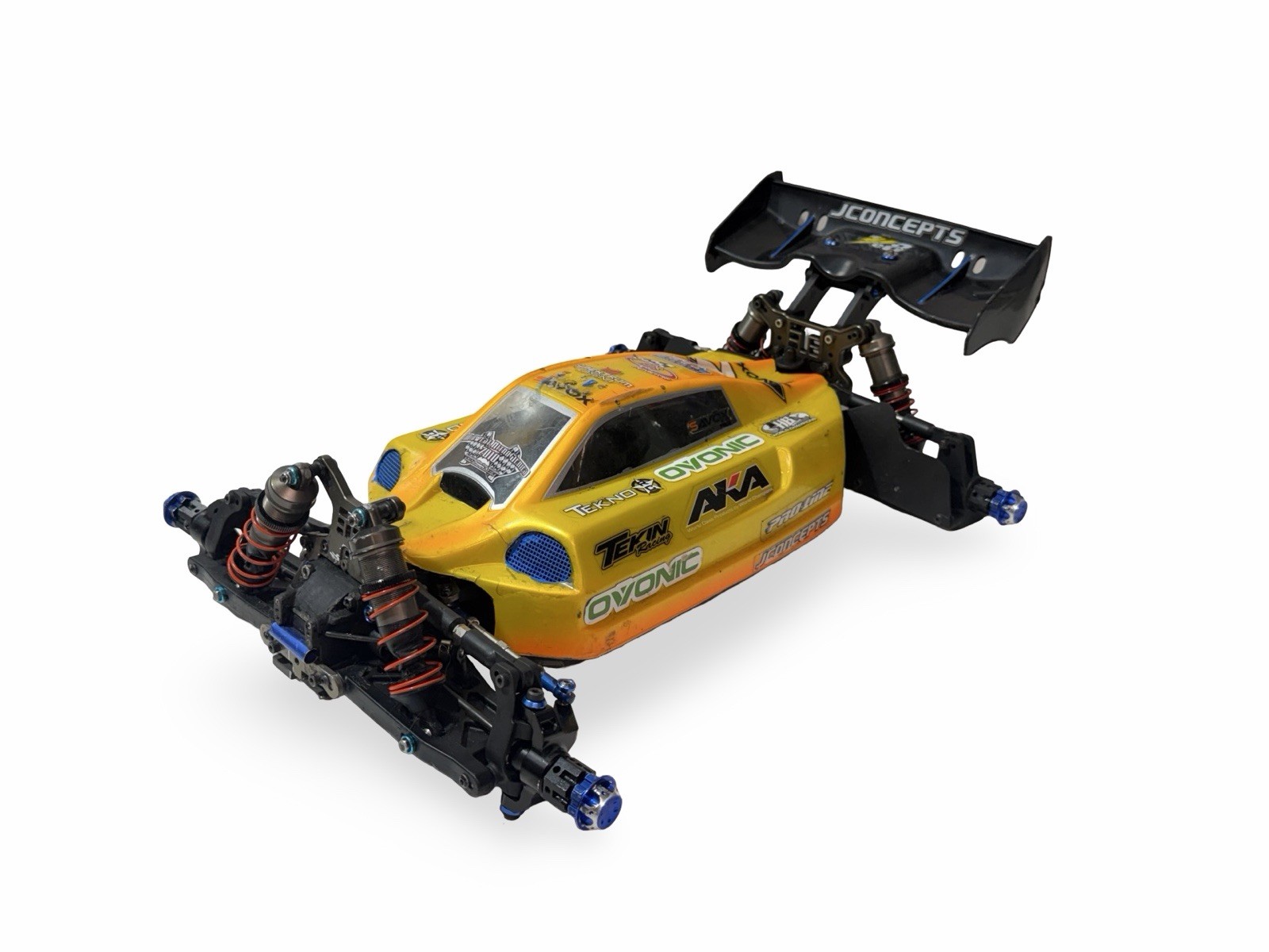 Hot Bodies E8 1/8 Tekno Conversion Roller Slider Chassis Rc Buggy No Electronis
