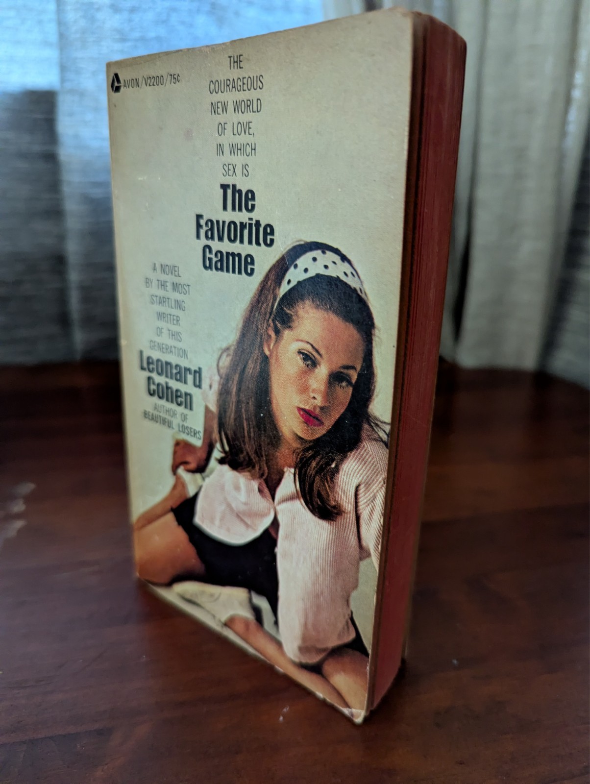 THE FAVORITE GAME Leonard Cohen 1967 Avon Vintage Paperback RARE
