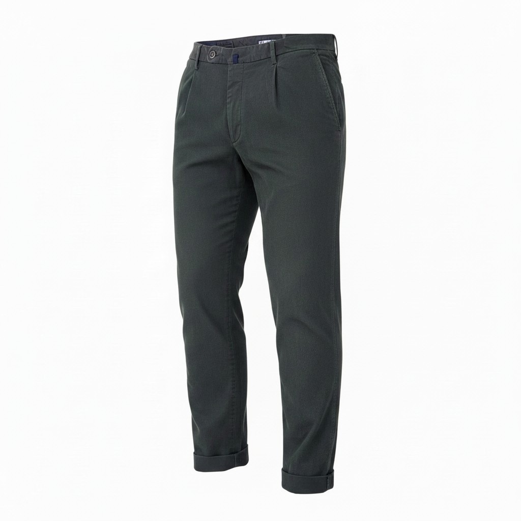 Incotex Slowear Tapered Fit Pattern 16 Olive Green Trousers Pants Mens 54 36x28