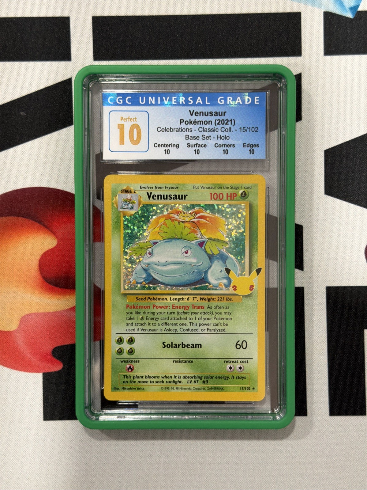 2021 Pokemon Venusaur Celebrations Classic Coll. 15/102 CGC Perfect 10 2021 Pokemon Venusaur Celebrations Classic Coll. 15/102 CGC Perfect 10