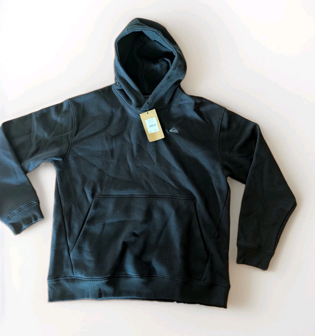 Quicksilver Dryflight Mens Hoodie Pullover New w Tags Large Black Retail $80