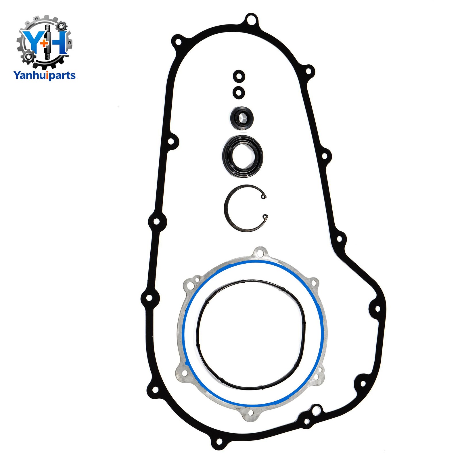 Complete Primary Gasket Kit for Softail & Dyna 07-16 Premium Foamet Material ...