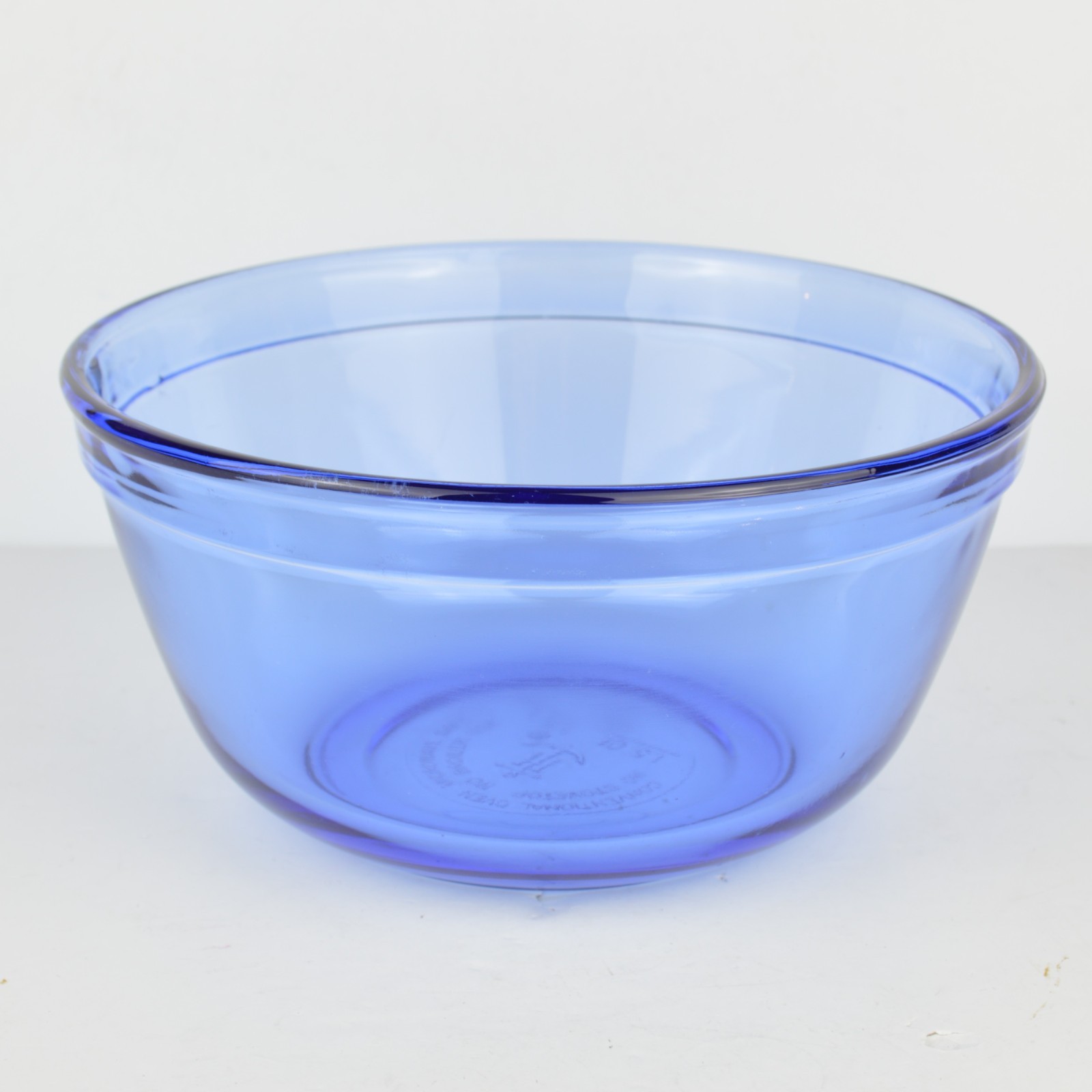 Vintage Anchor Hocking Cobalt Blue Glass Mixing Bowl 1.5 Qt 1.5 L Ovenware USA
