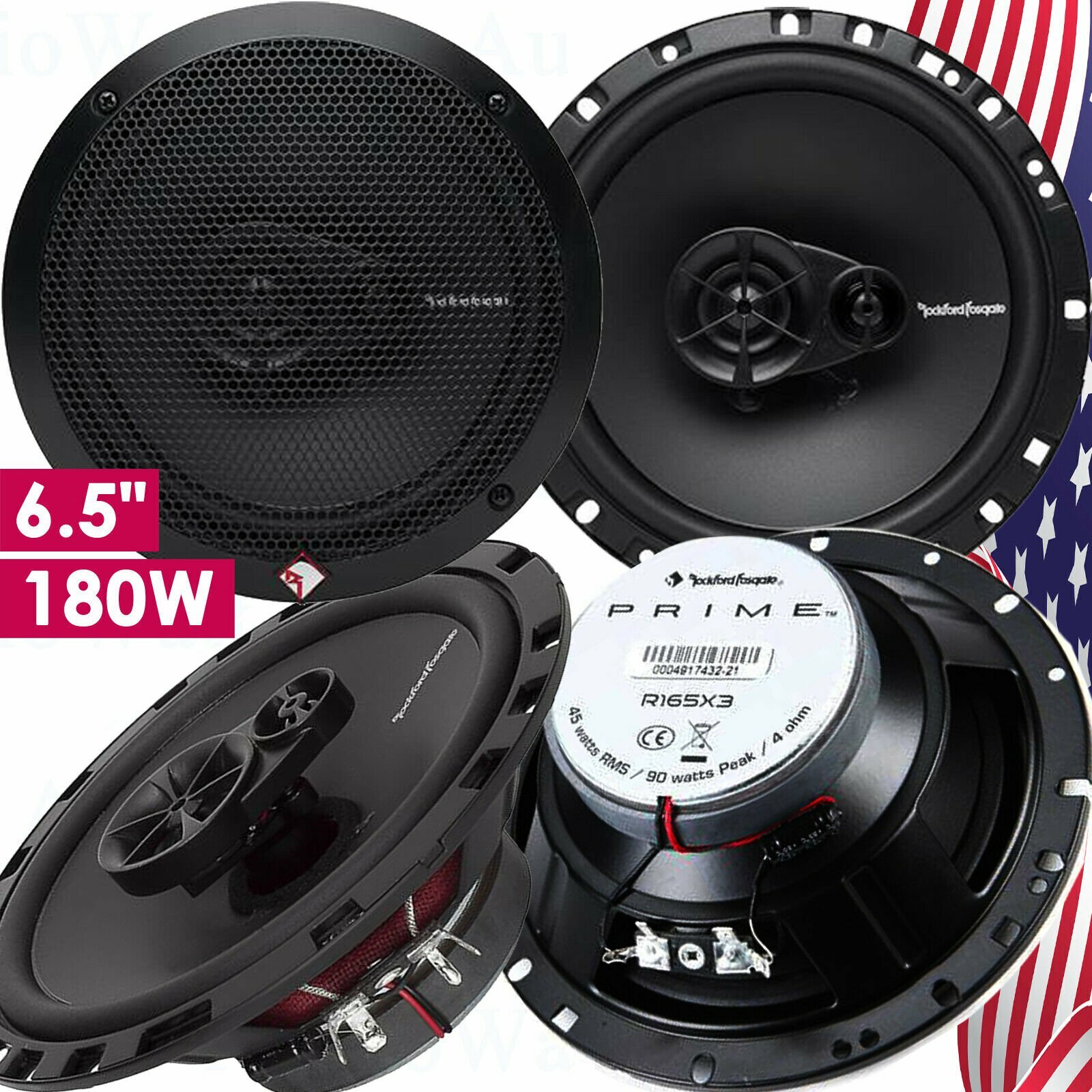 4x Rockford Fosgate R165X3 6.5\