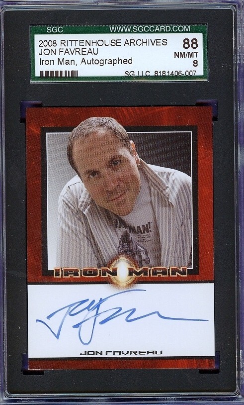 2008 Rittenhouse Iron Man Signed Jon Favreau