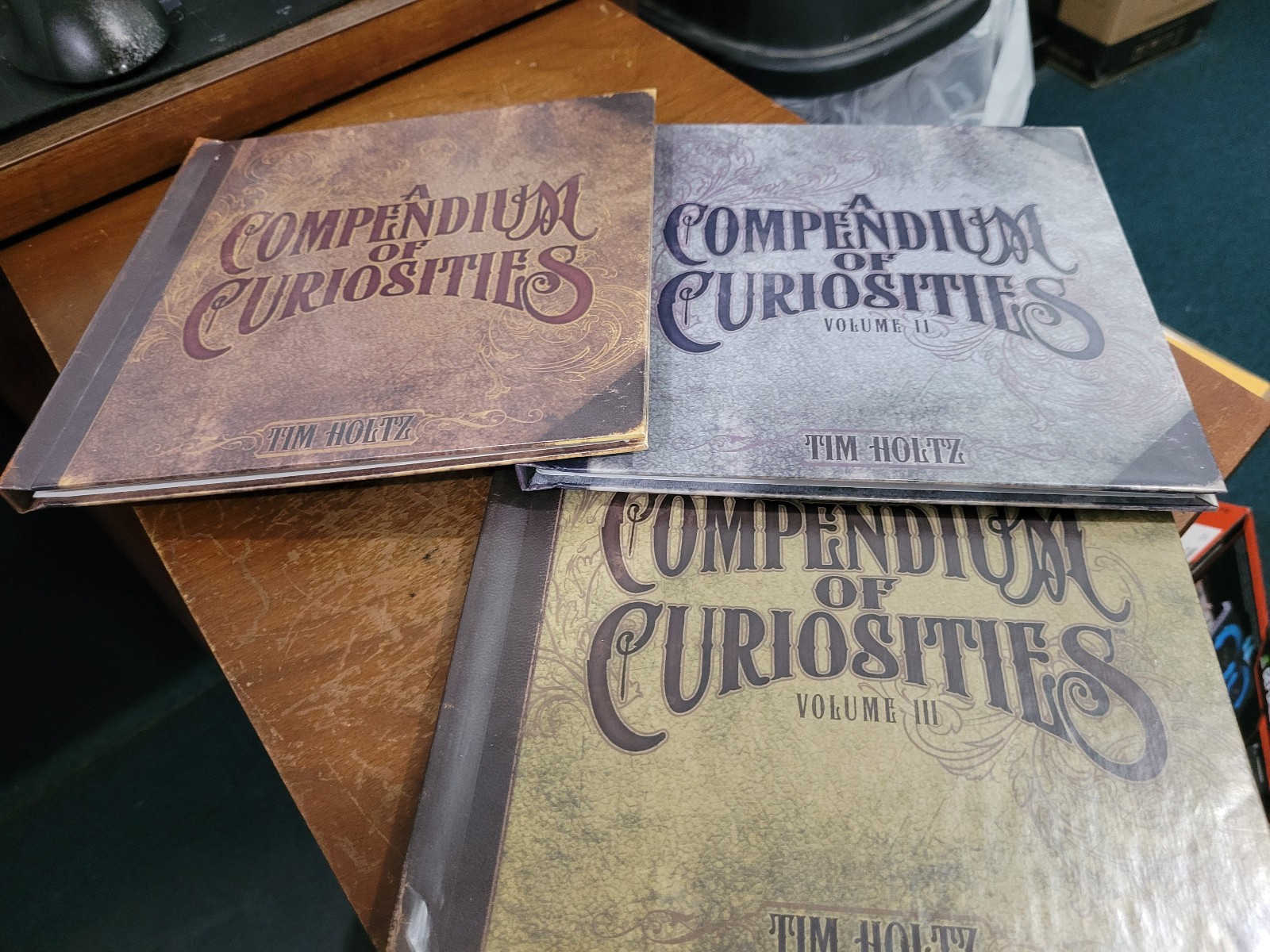 A Compendium of Curiosities By Tim Holtz Volumes I II & III Set + Autograph A Compendium of Curiosities By Tim Holtz Volumes I II & III Set + Autograph