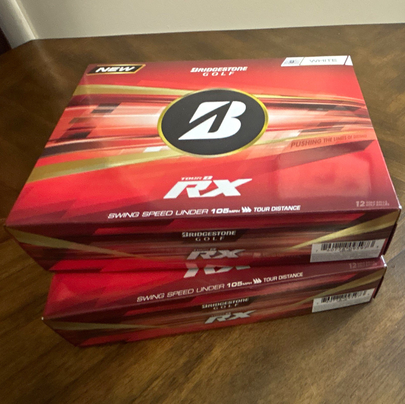 2x Bridgestone Tour B RX White Golf Balls 12-Pack Tour Distance (24 total)