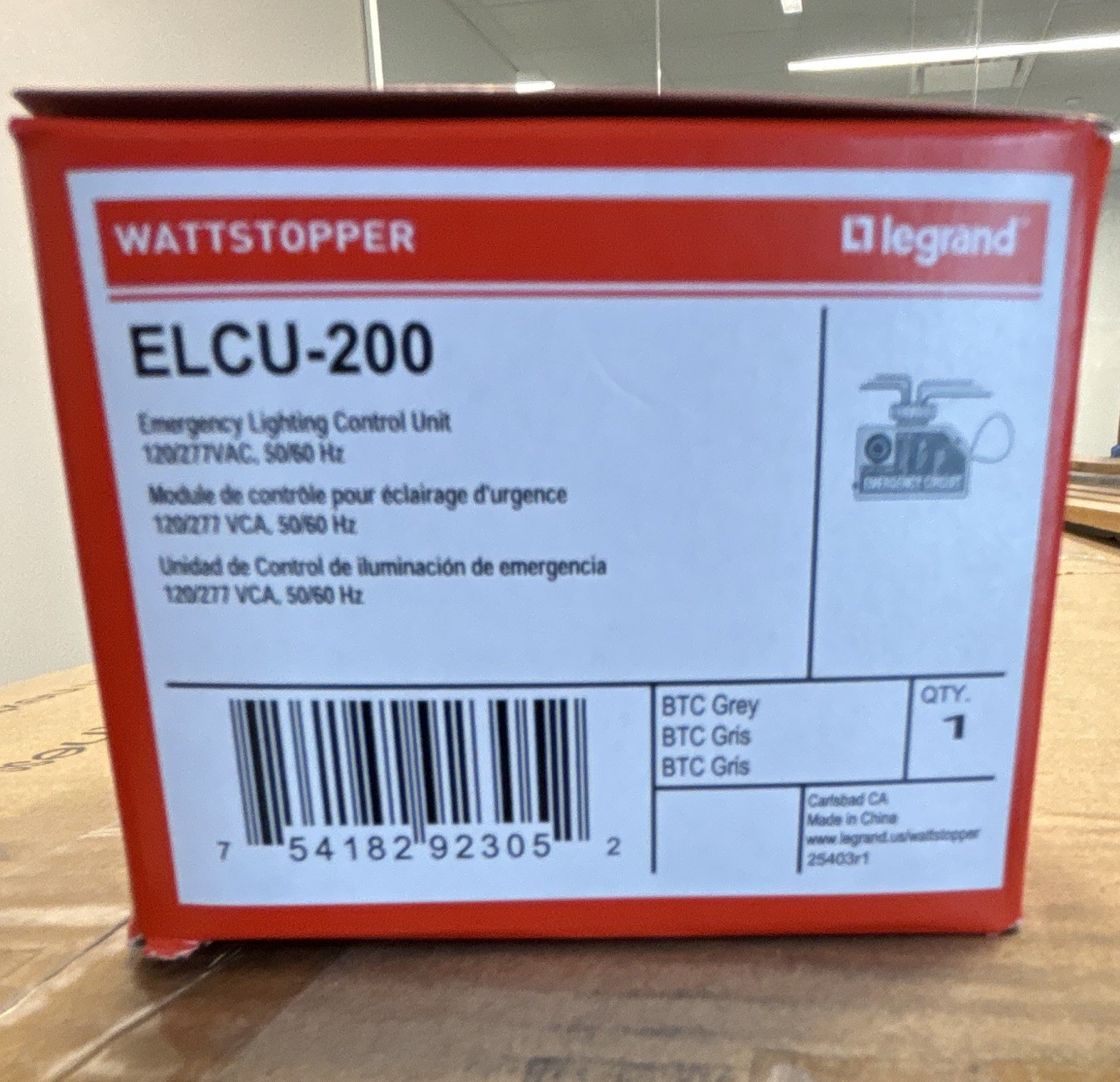 Legrand WattStopper ELCU-200 Emergency Lighting Control Unit Legrand WattStopper ELCU-200 Emergency Lighting Control Unit