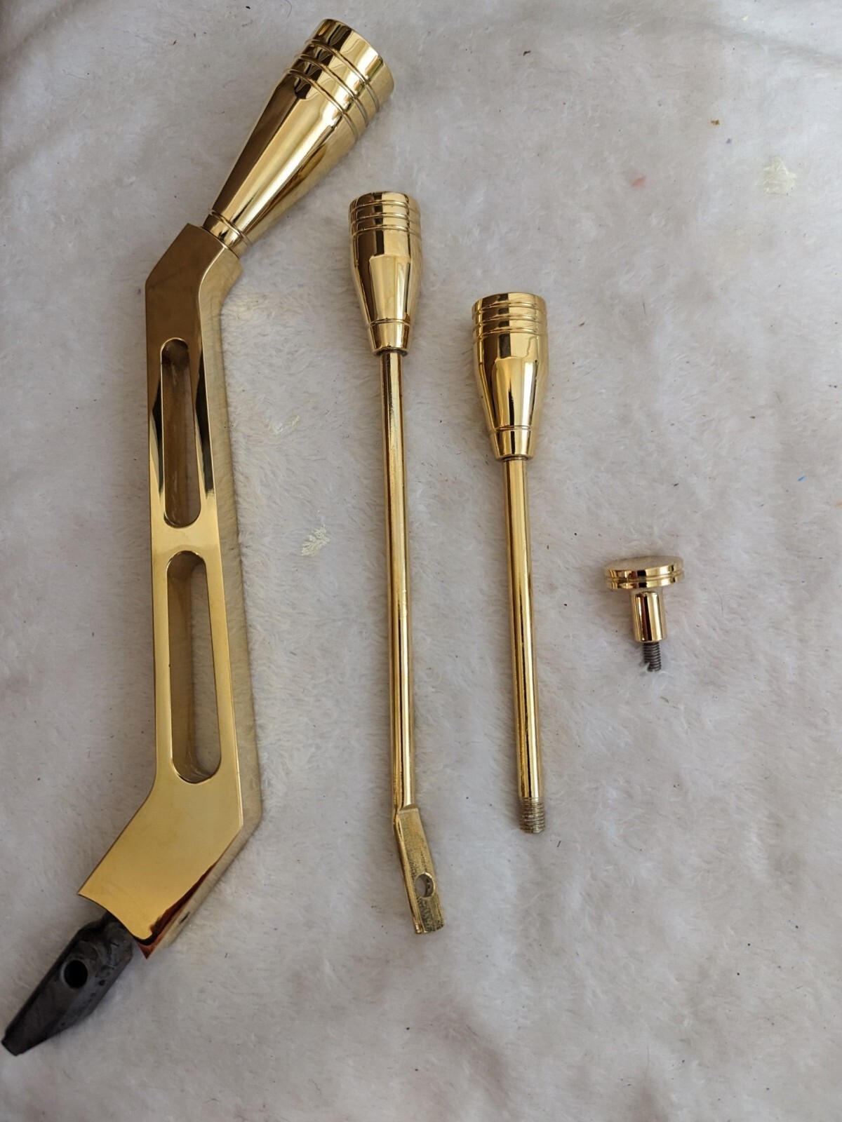 24k Gold plated GM Column Shifter Turn Signal Lever Hazard Tilt KIT