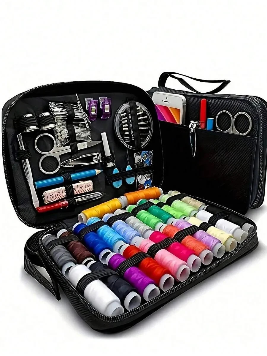 100PCS Sewing Kit Set | Travel Repair Kit with Threads, Needles & Tools