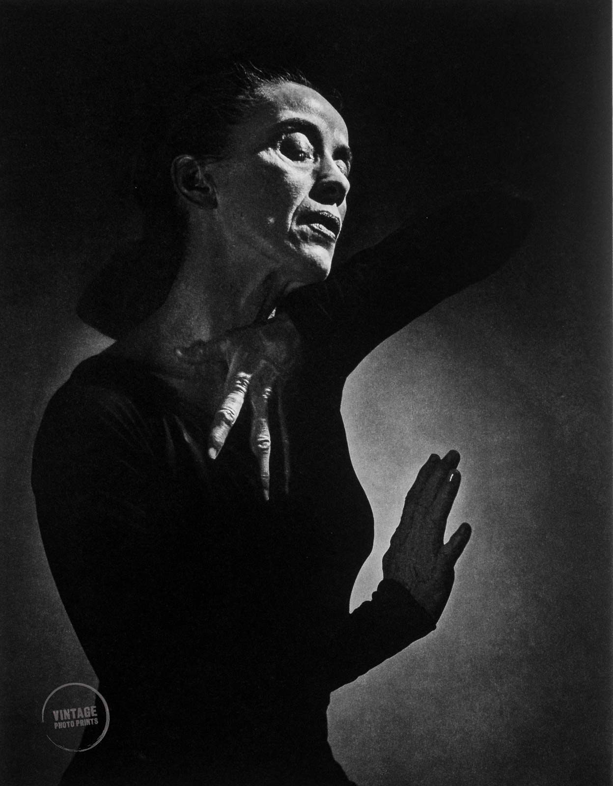 VTG Yousuf Karsh Print Martha Graham Portrait Photogravure Photo 1948 Mat 14x18
