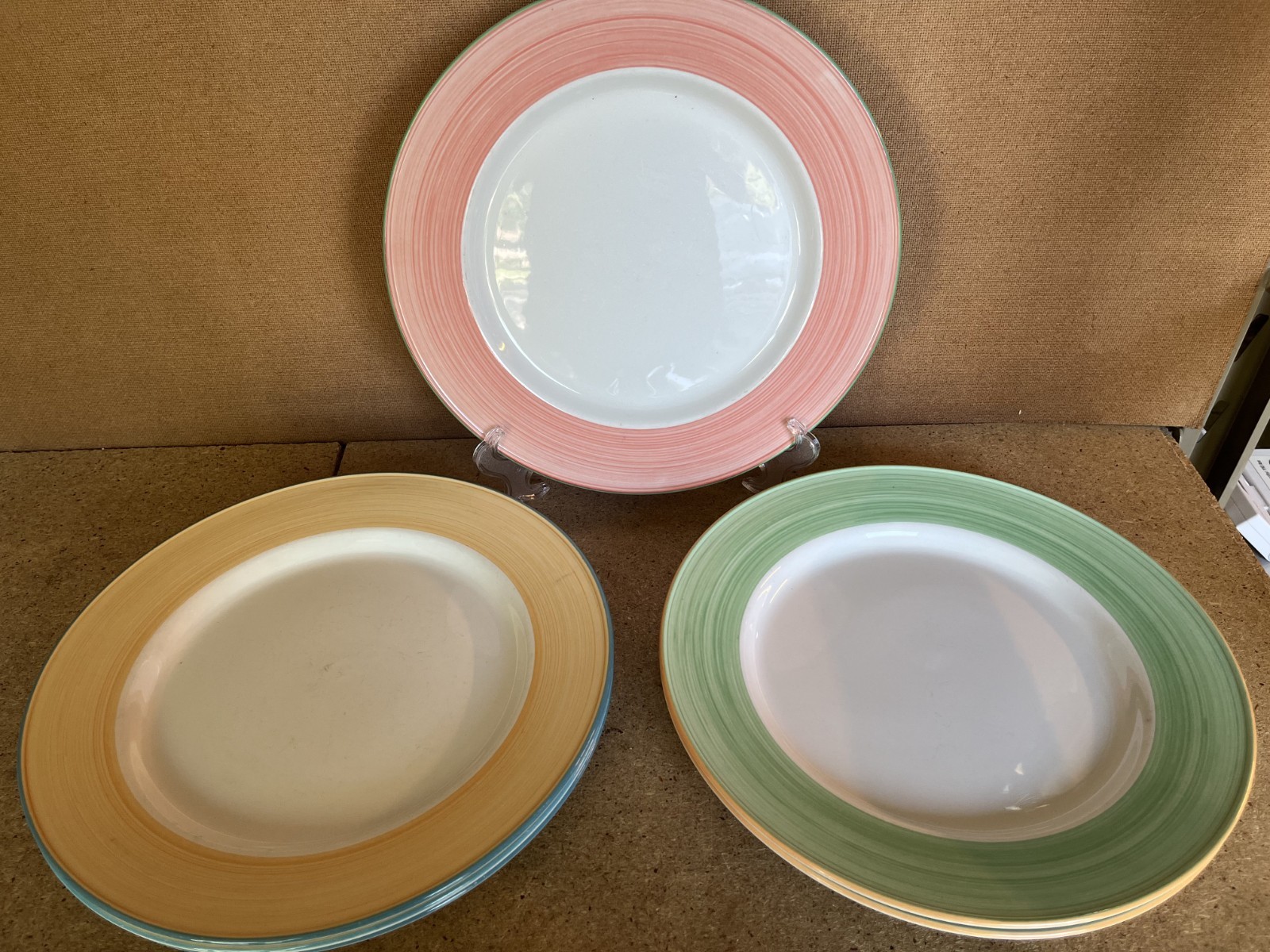 Set Of 6 Dinner Plates 11 5/8\ Set Of 6 Dinner Plates 11 5/8\