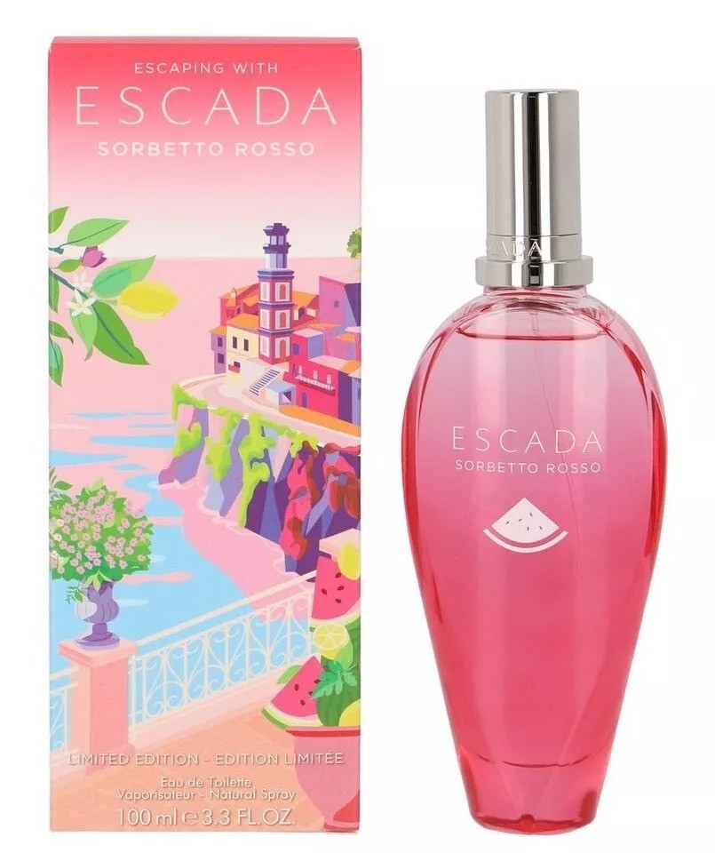 Escada Ladies Escaping With Escada Sorbetto Rosso EDT Spray 3.3 oz Fragrances