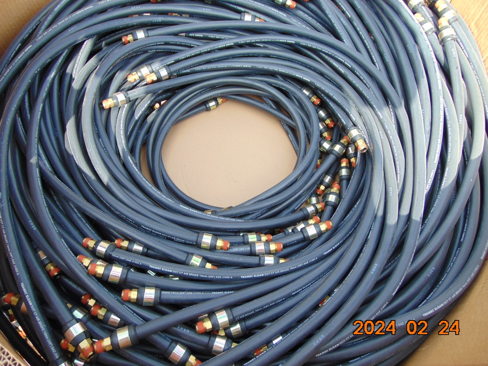 2 LOT Tramec Sloan Air Brake Hose 3/8\