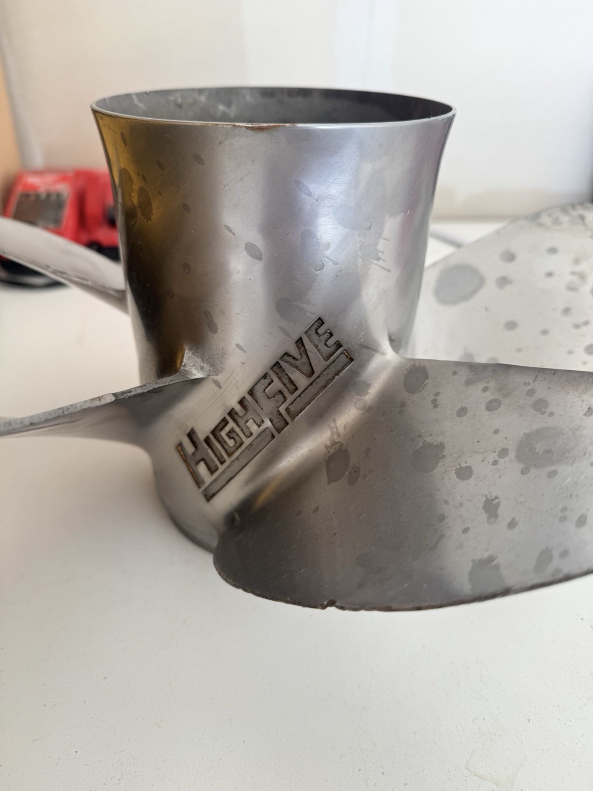High Five Stainless Steel Boat Propeller 17 Pitch 5 Blade