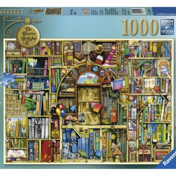 The Bizarre Bookshop N0 2 ~ Ravensburger Colin Thompson - Puzzle 1000pc The Bizarre Bookshop N0 2 ~ Ravensburger Colin Thompson - Puzzle 1000pc