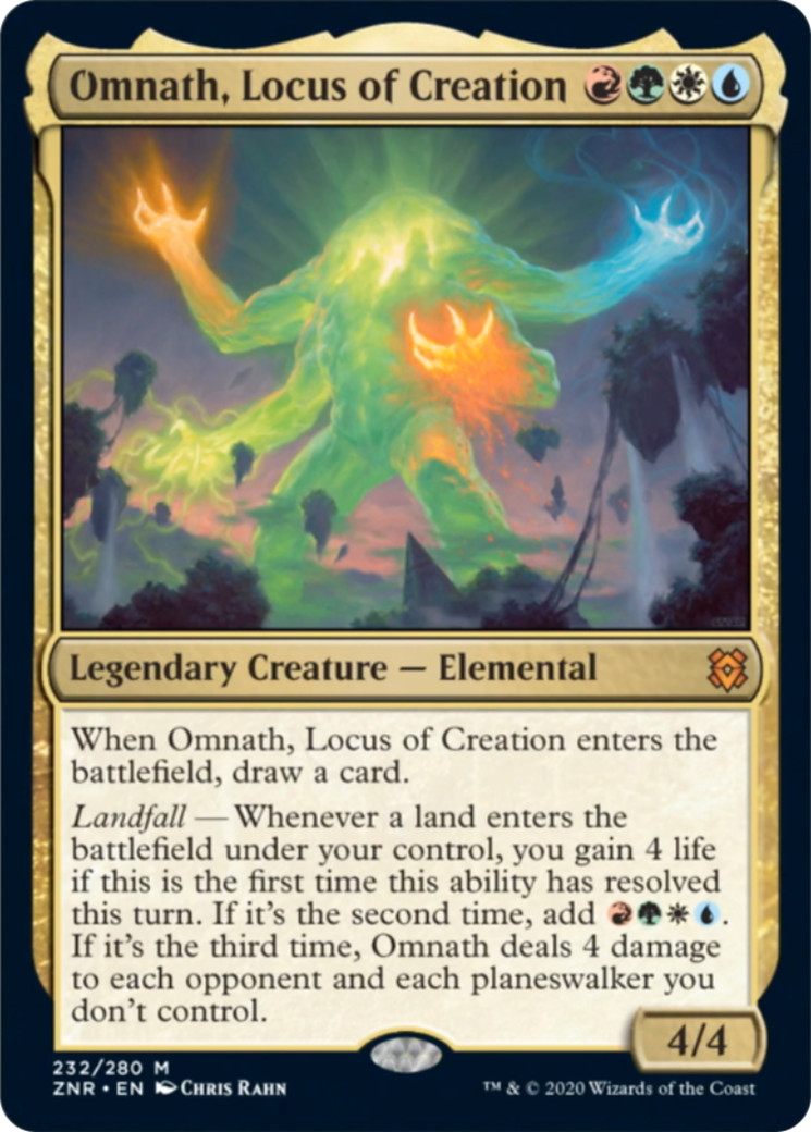 Omnath, Locus of Creation - X1 - Zendikar Rising Ex/NM 4RCards