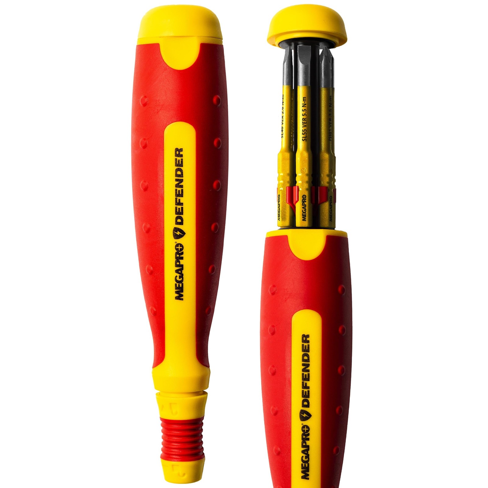 MEGAPRO® 6-in-1 Insulated Multi-bit Screwdriver | VDE Certified | 1000V Pro MEGAPRO® 6-in-1 Insulated Multi-bit Screwdriver | VDE Certified | 1000V Pro