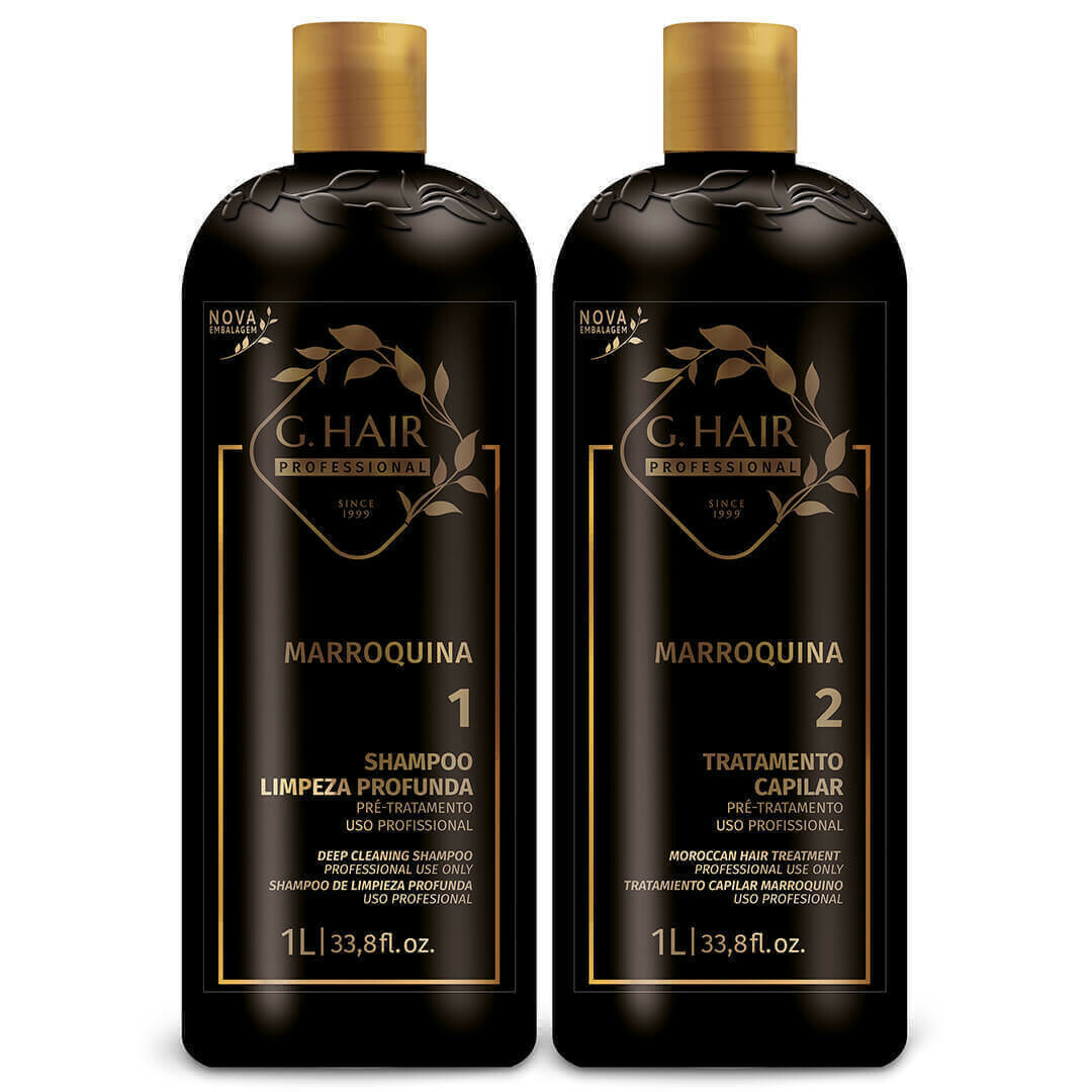 GHAIR Moroccan Capillary Smoothing Keratin Treatment - Kit 2x1L