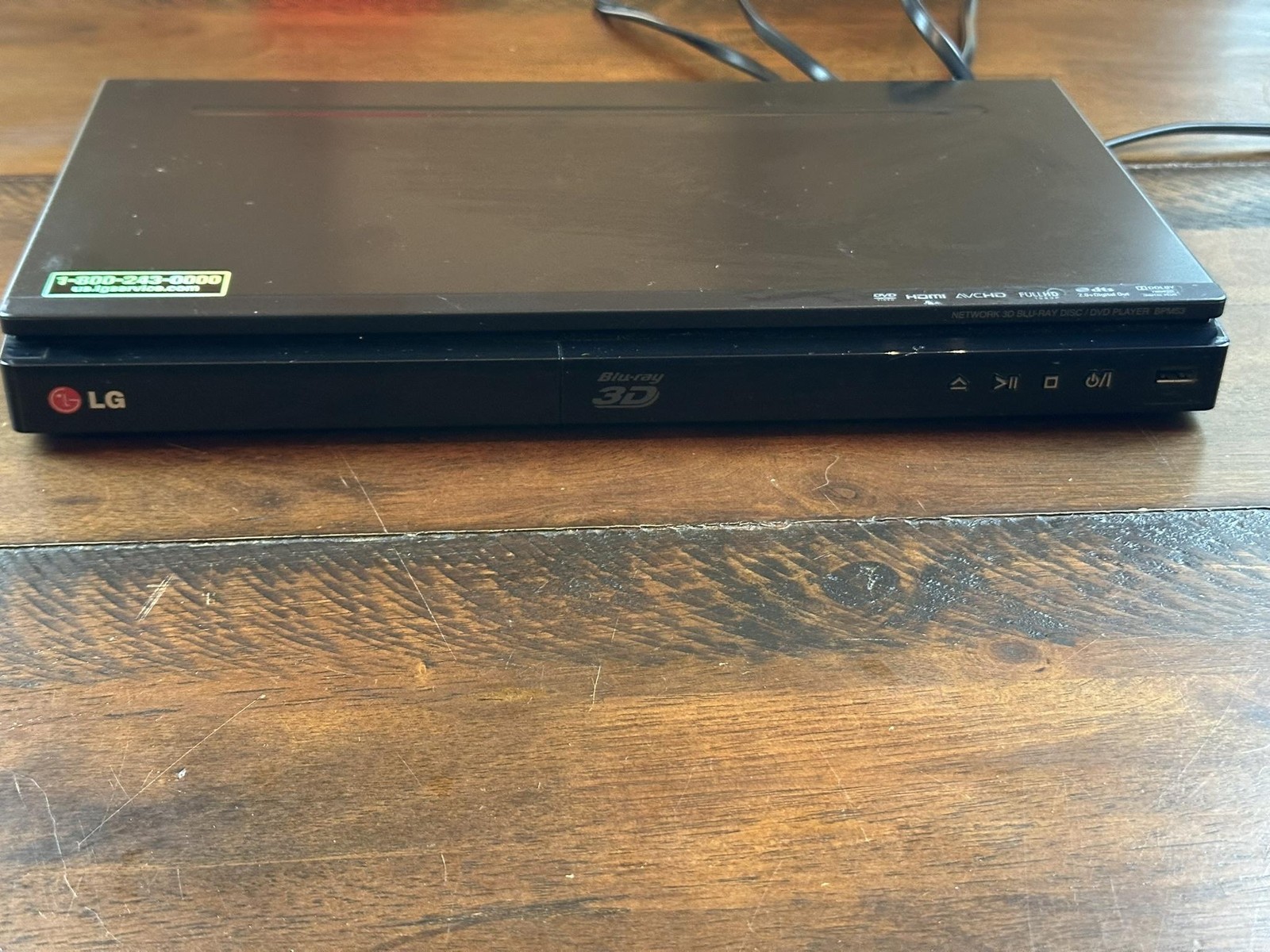 LG DP132 BPM53 3D Blu-ray DVD Player Black HDMI LAN USB Full HD 1080p No Remote