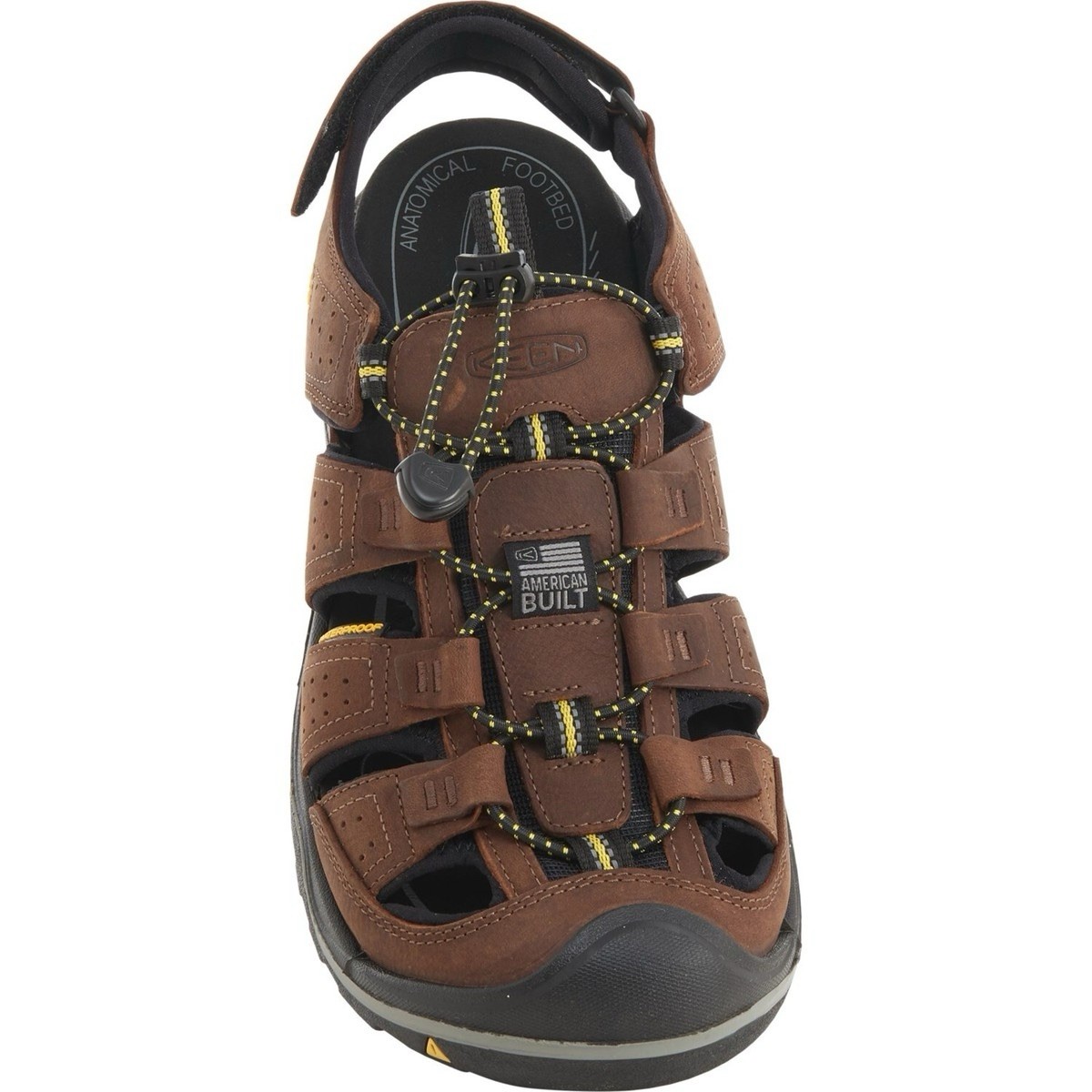 NEW Keen Rialto American Built Sandals Mens Size 8 Bison/Black Waterproof Hiking