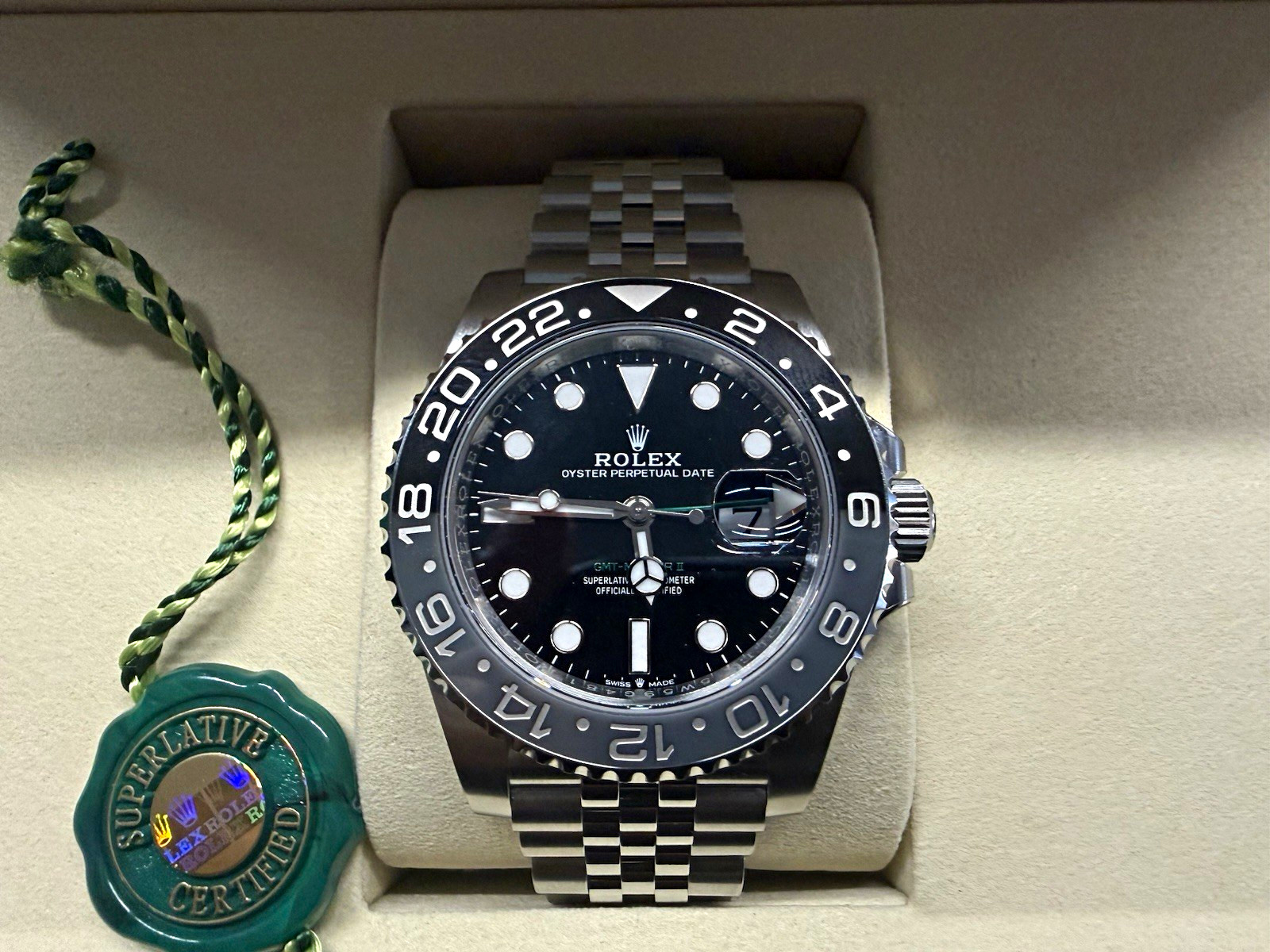 BRAND NEW 7/26 Unworn Rolex GMT “Bruce Wayne” Jubilee (Gray/Black) Box Papers BRAND NEW 7/26 Unworn Rolex GMT “Bruce Wayne” Jubilee (Gray/Black) Box Papers